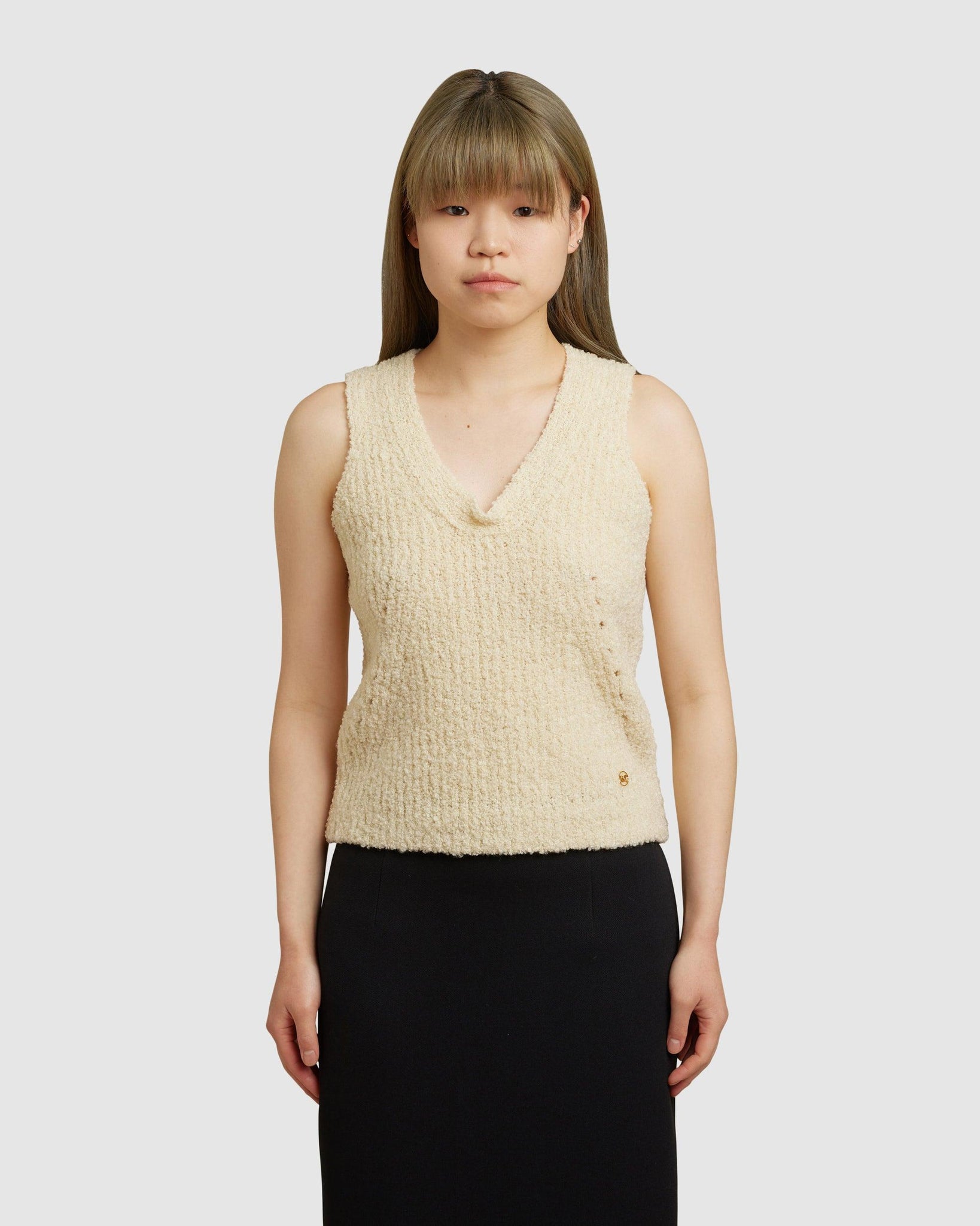 Jolli Boucle Bow Detail Knit Top - {{ collection.title }} - Chinatown Country Club 