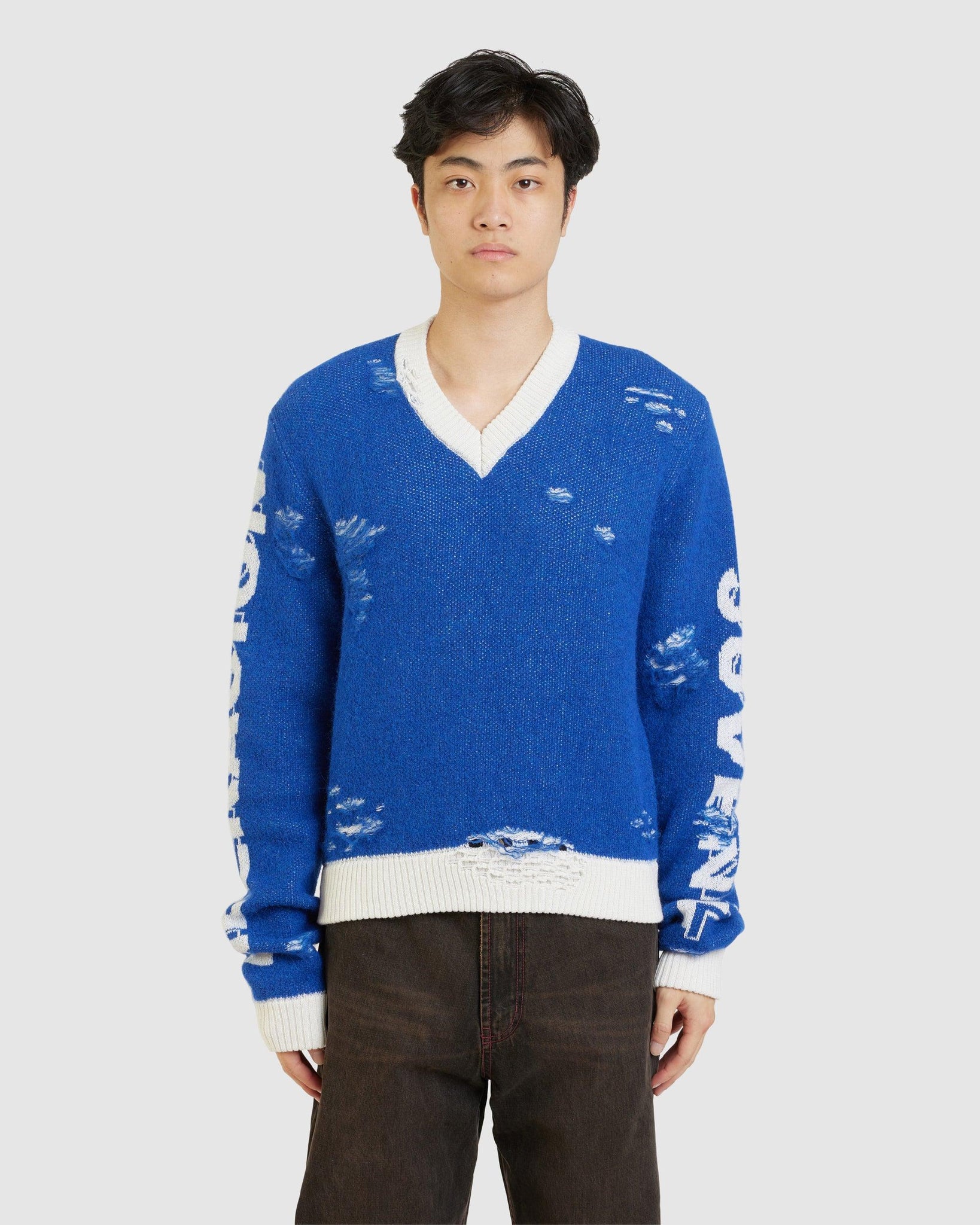 Knit Distressed Sweater - {{ collection.title }} - Chinatown Country Club 