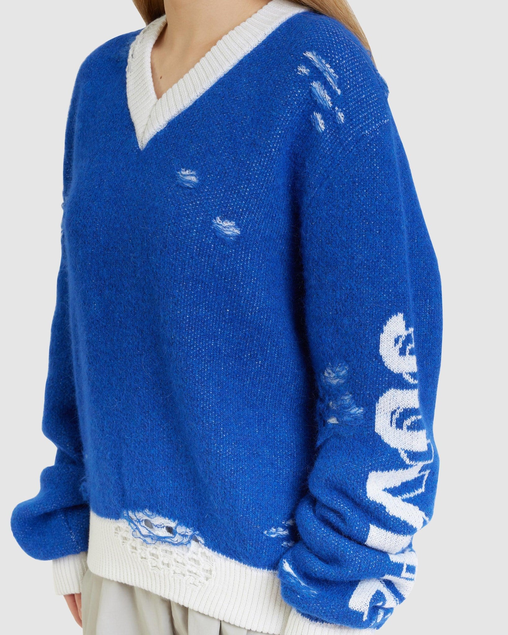 Knit Distressed Sweater (W) - {{ collection.title }} - Chinatown Country Club 
