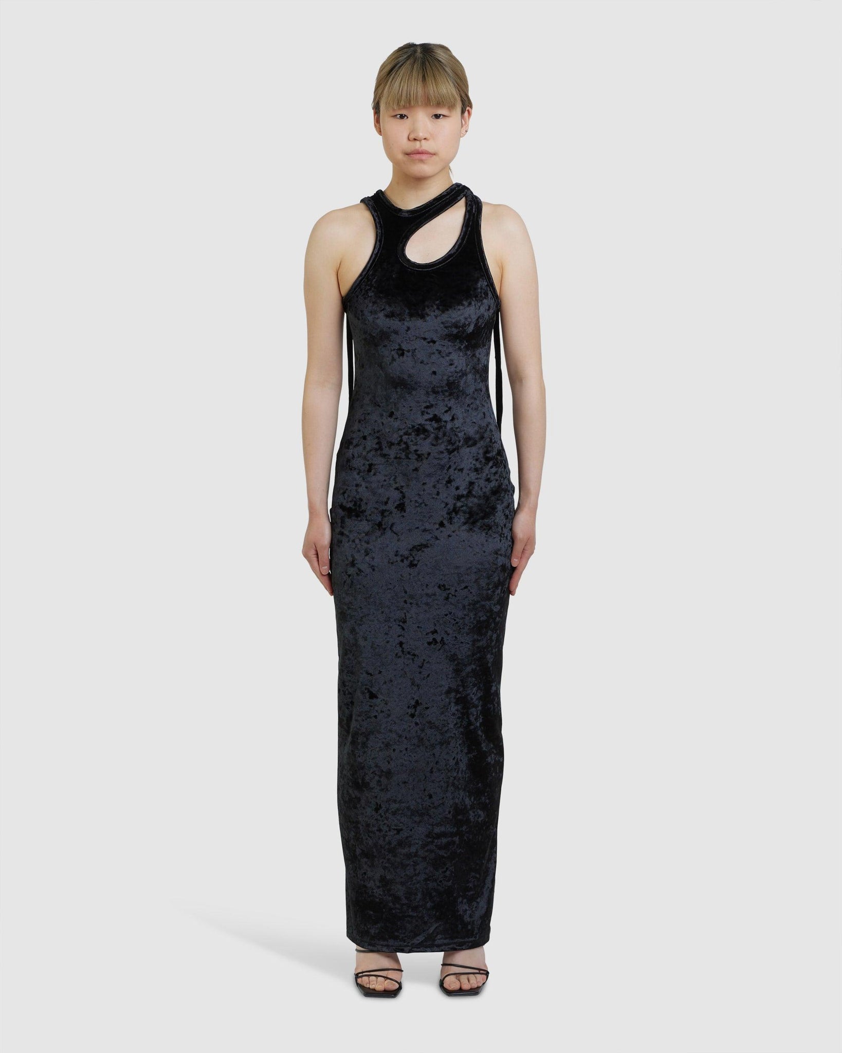 Knitted Velvet Lounge Dress Maxi - {{ collection.title }} - Chinatown Country Club 