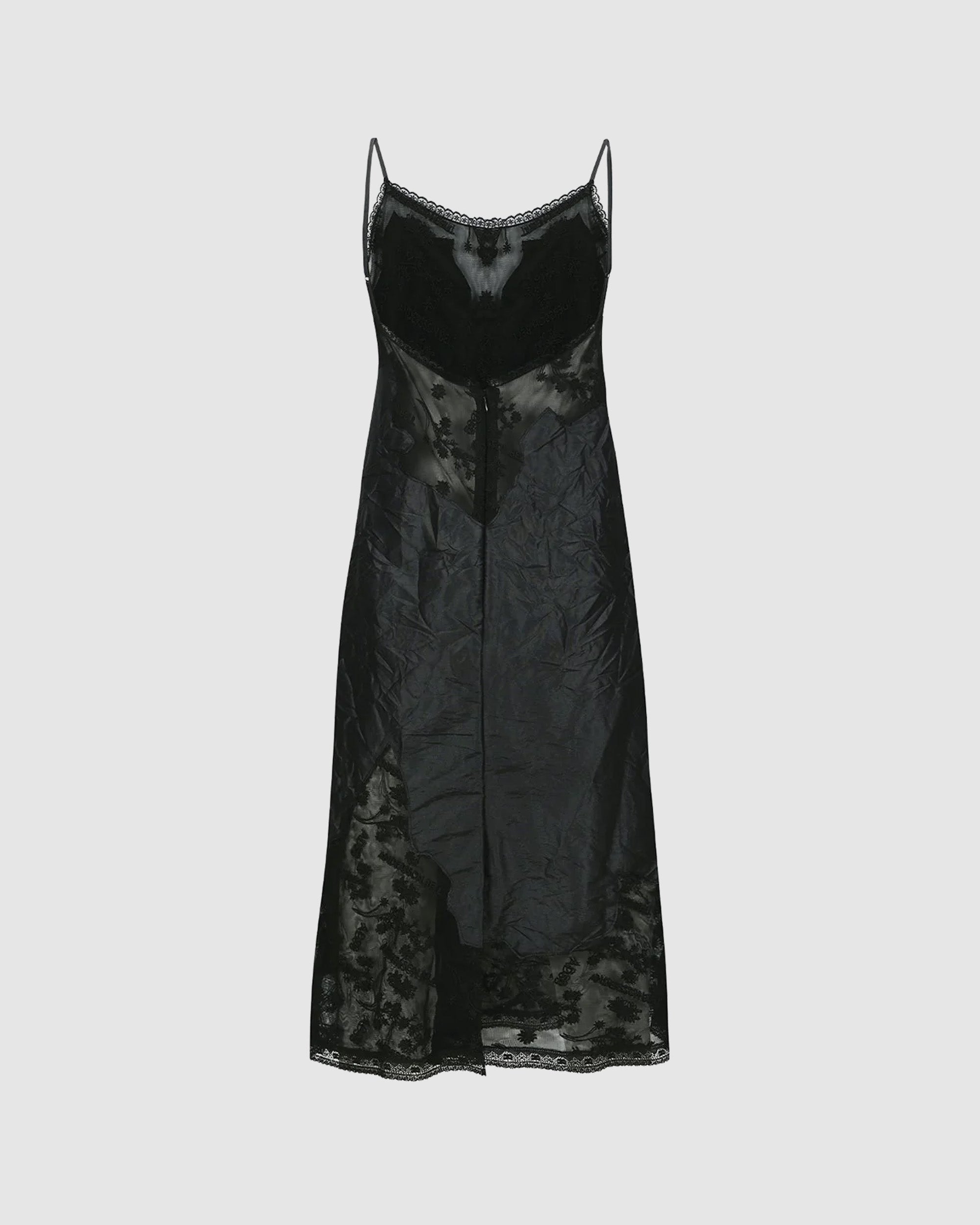 Lace Patchwork Slip Dress