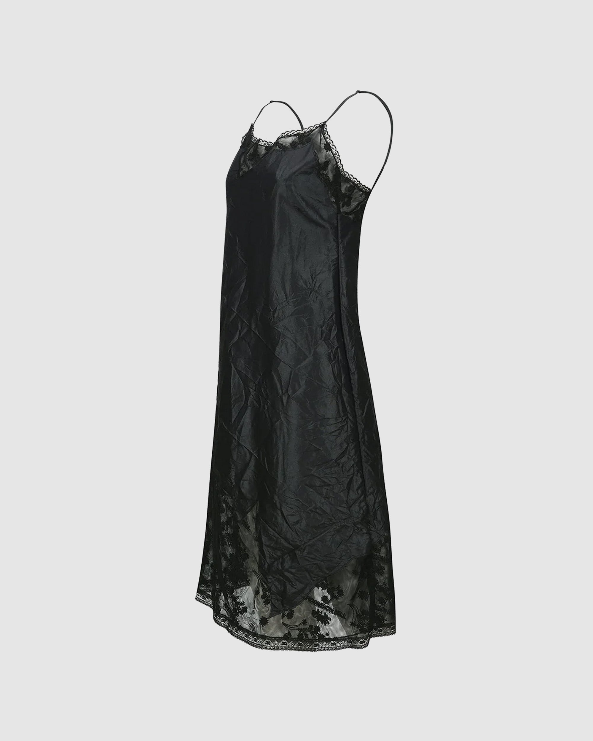 Lace Patchwork Slip Dress