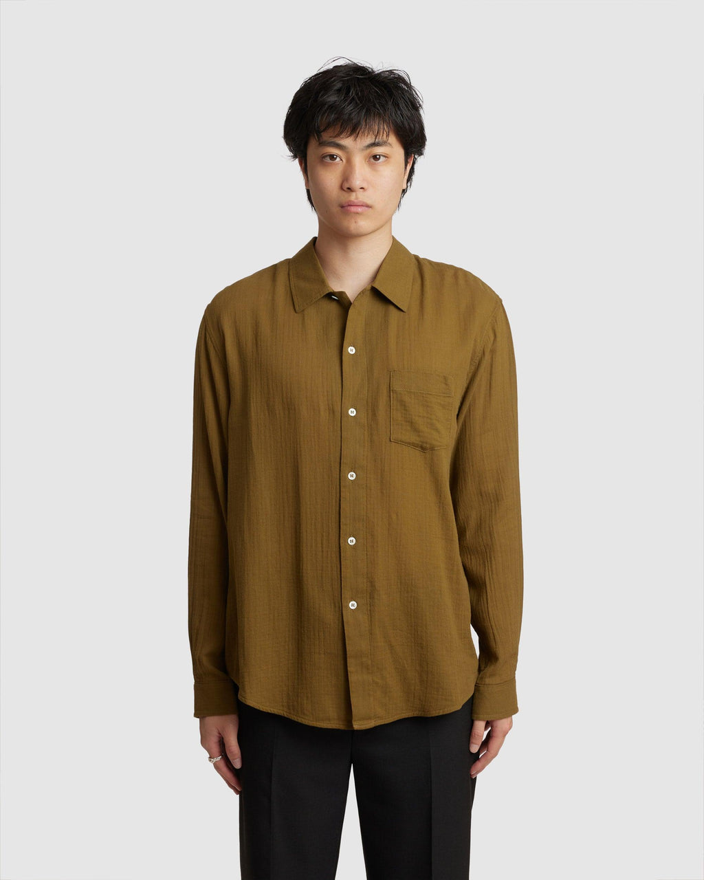 Leo Shirt Moss Green - {{ collection.title }} - Chinatown Country Club 