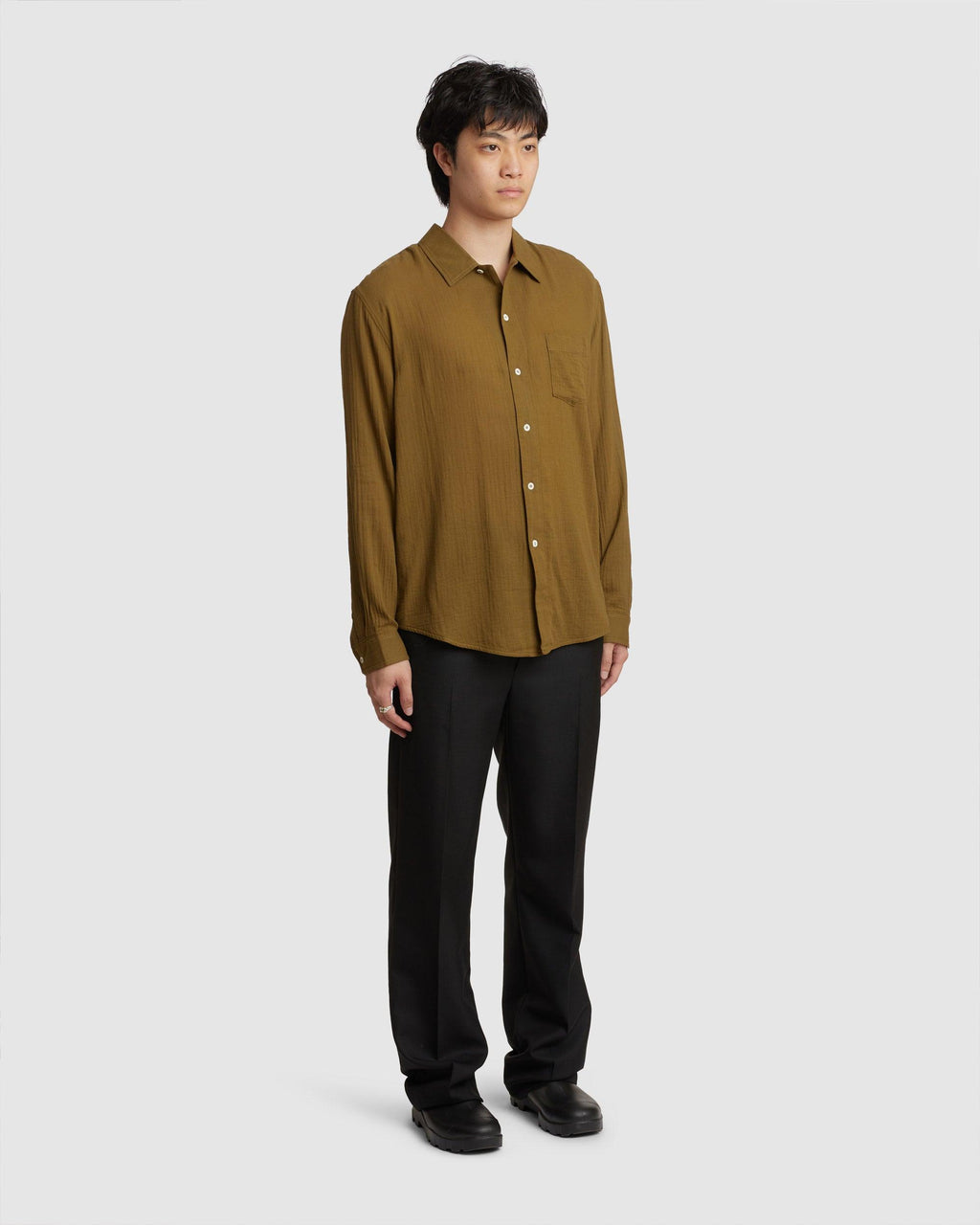 Leo Shirt Moss Green - {{ collection.title }} - Chinatown Country Club 