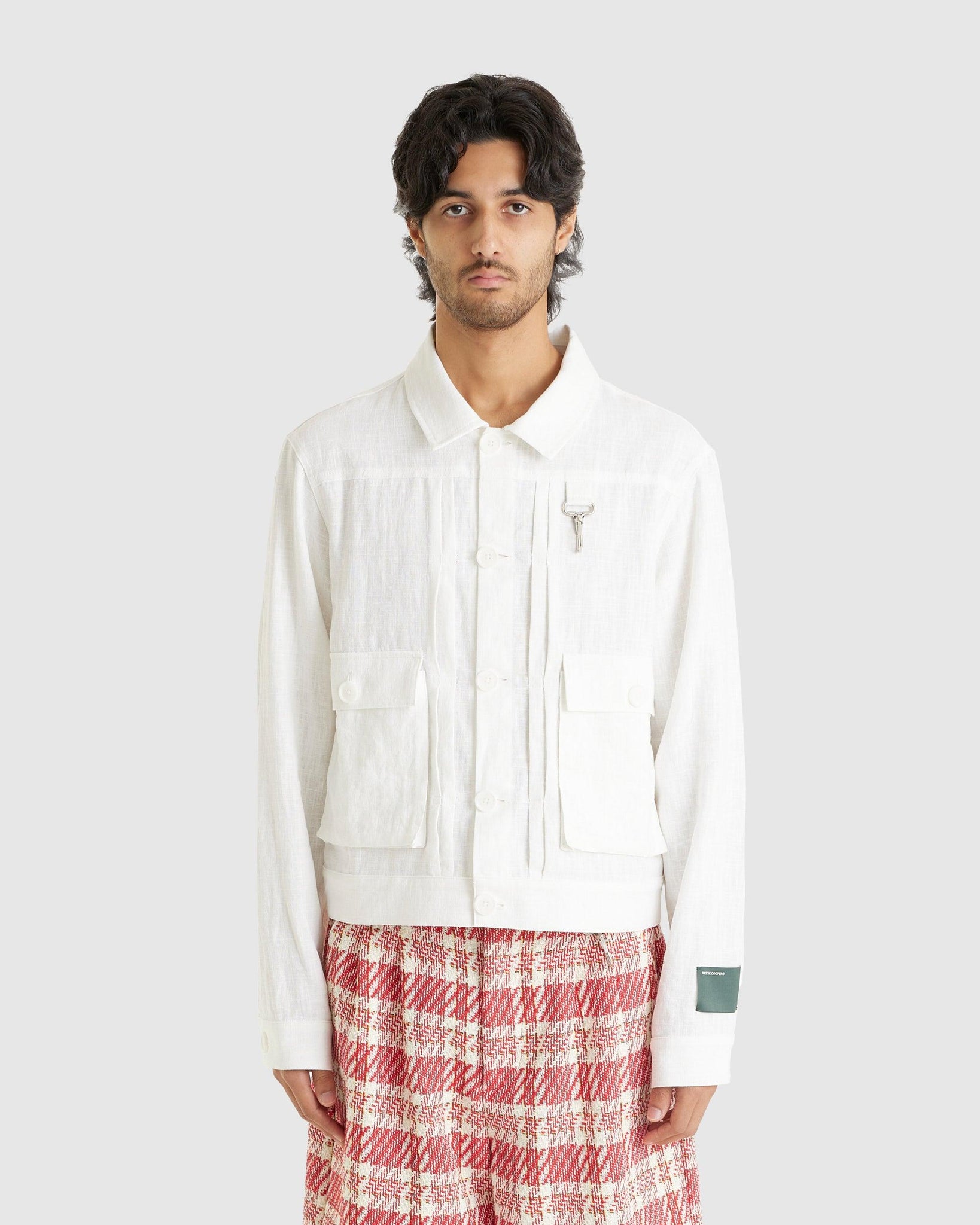 Linen Trucker Jacket - {{ collection.title }} - Chinatown Country Club 