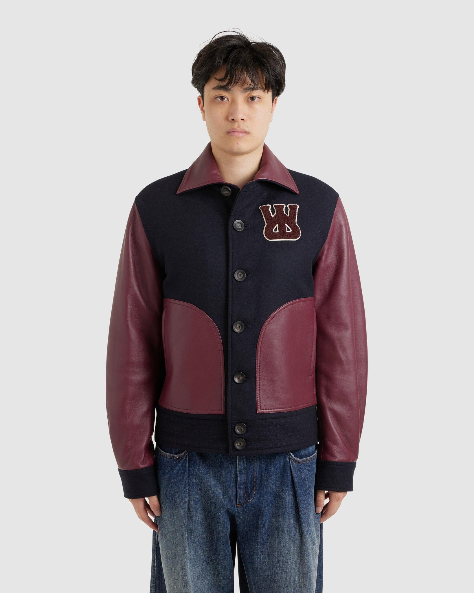 Logo-Appliqué Varsity Jacket - {{ collection.title }} - Chinatown Country Club 