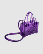 Melissa x Telfar Small Jelly Shopper Bag Purple