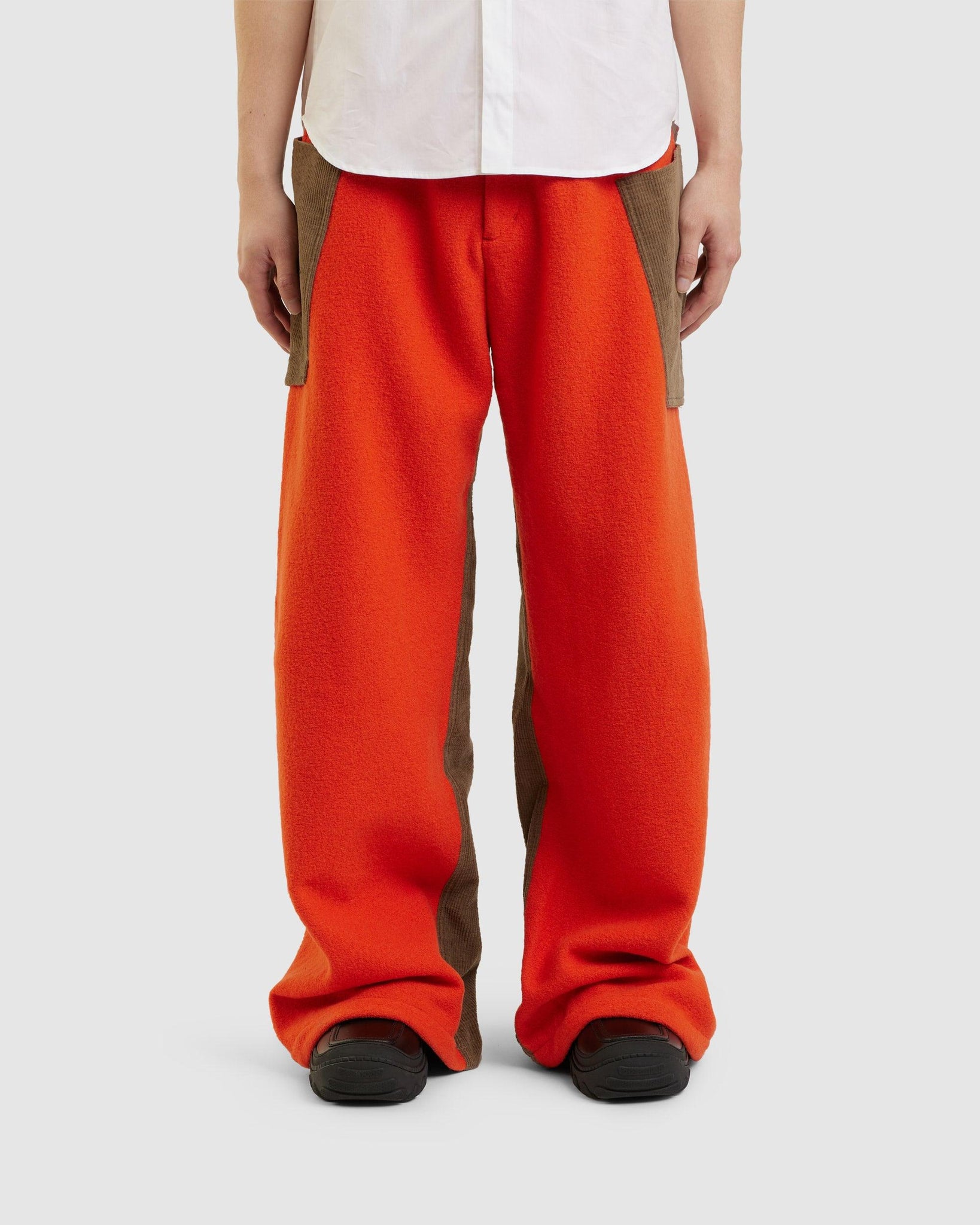 Meno Trouser Tangerine/Lichen Green - {{ collection.title }} - Chinatown Country Club 