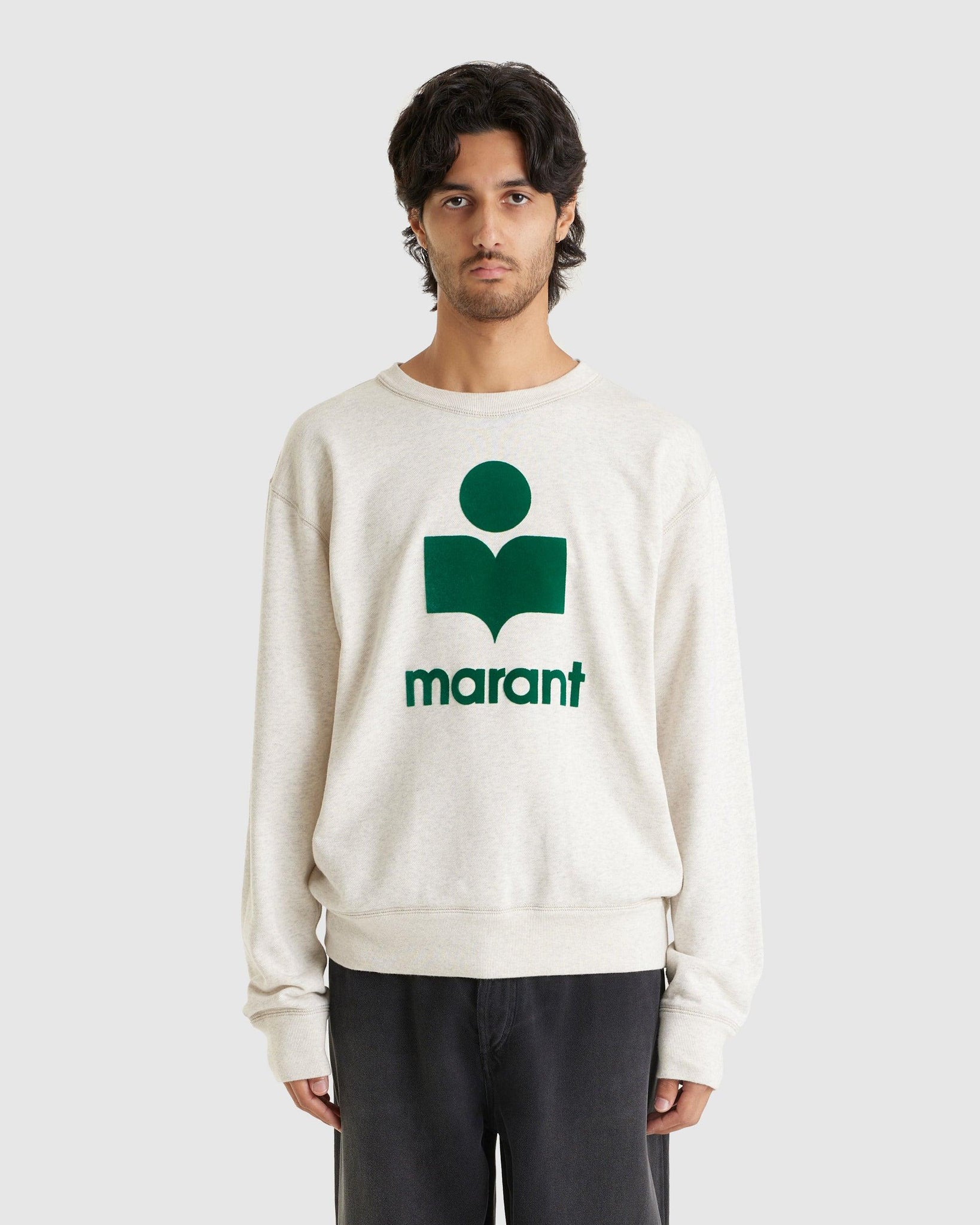 Mikoy Sweatshirt Ecru/Emerald - {{ collection.title }} - Chinatown Country Club 