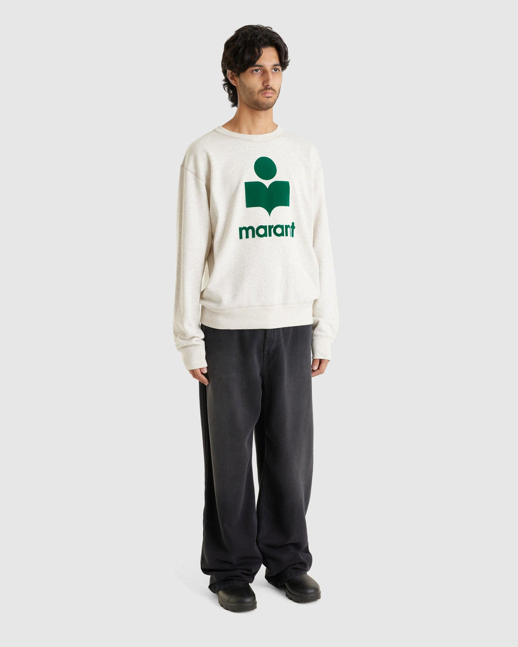 Mikoy Sweatshirt Ecru/Emerald - {{ collection.title }} - Chinatown Country Club 