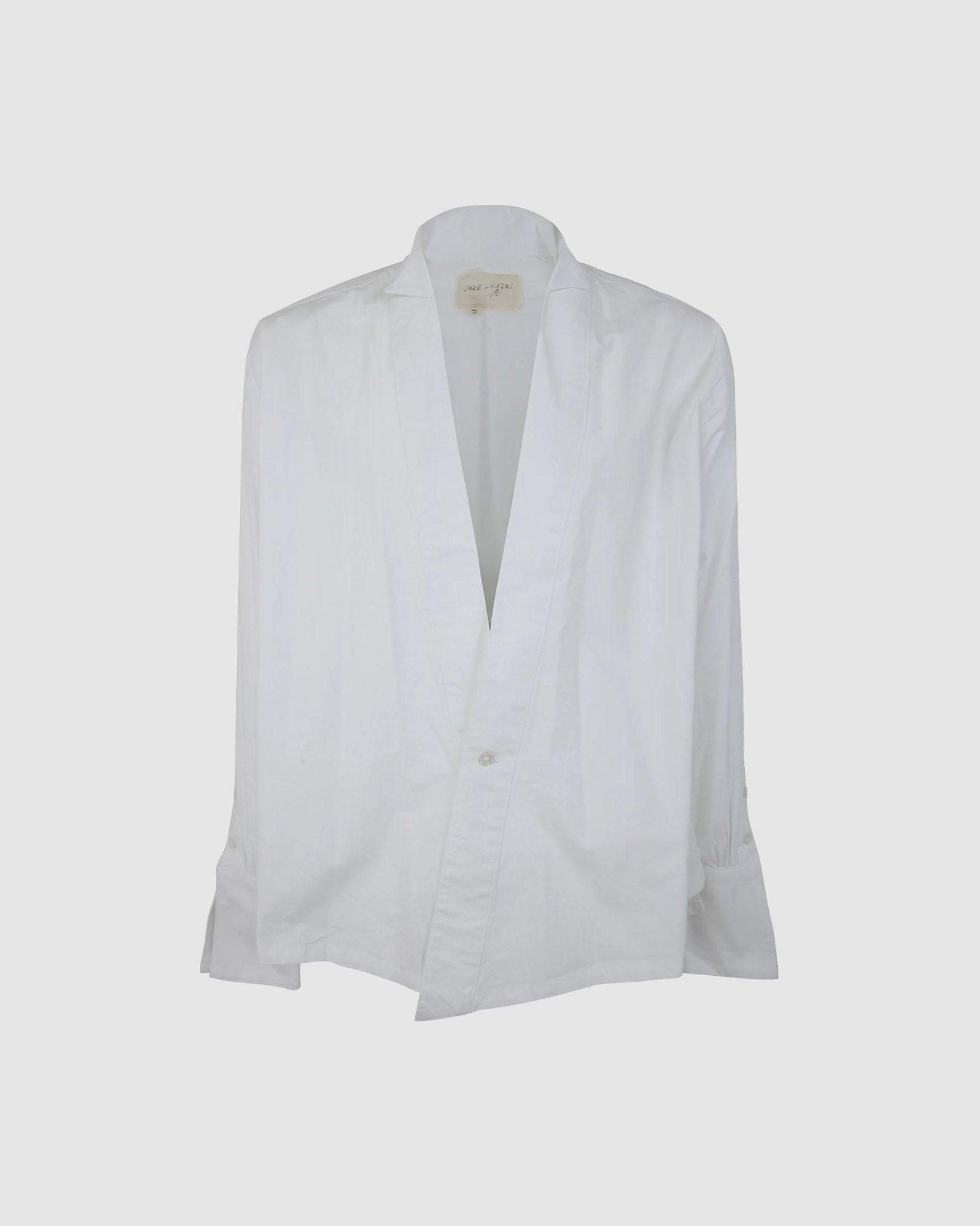 Military Cotton Winged GL1 White Shirt - {{ collection.title }} - Chinatown Country Club 