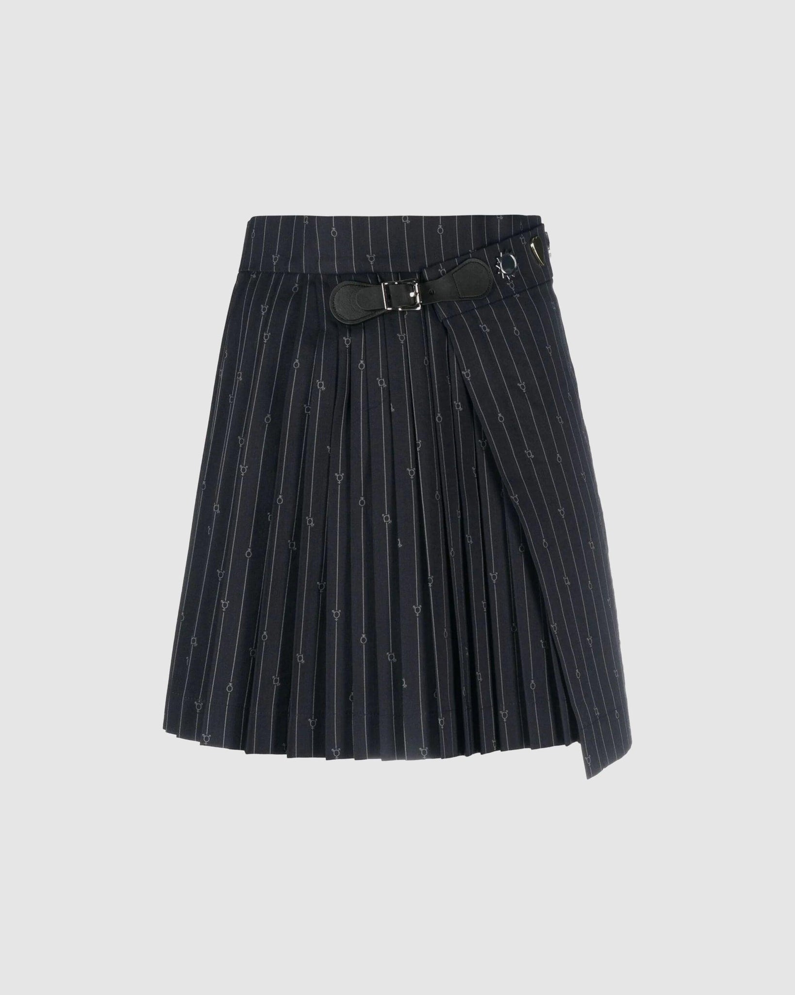 Mini Kilt Skirt Navy Gender Pinstripe - {{ collection.title }} - Chinatown Country Club 