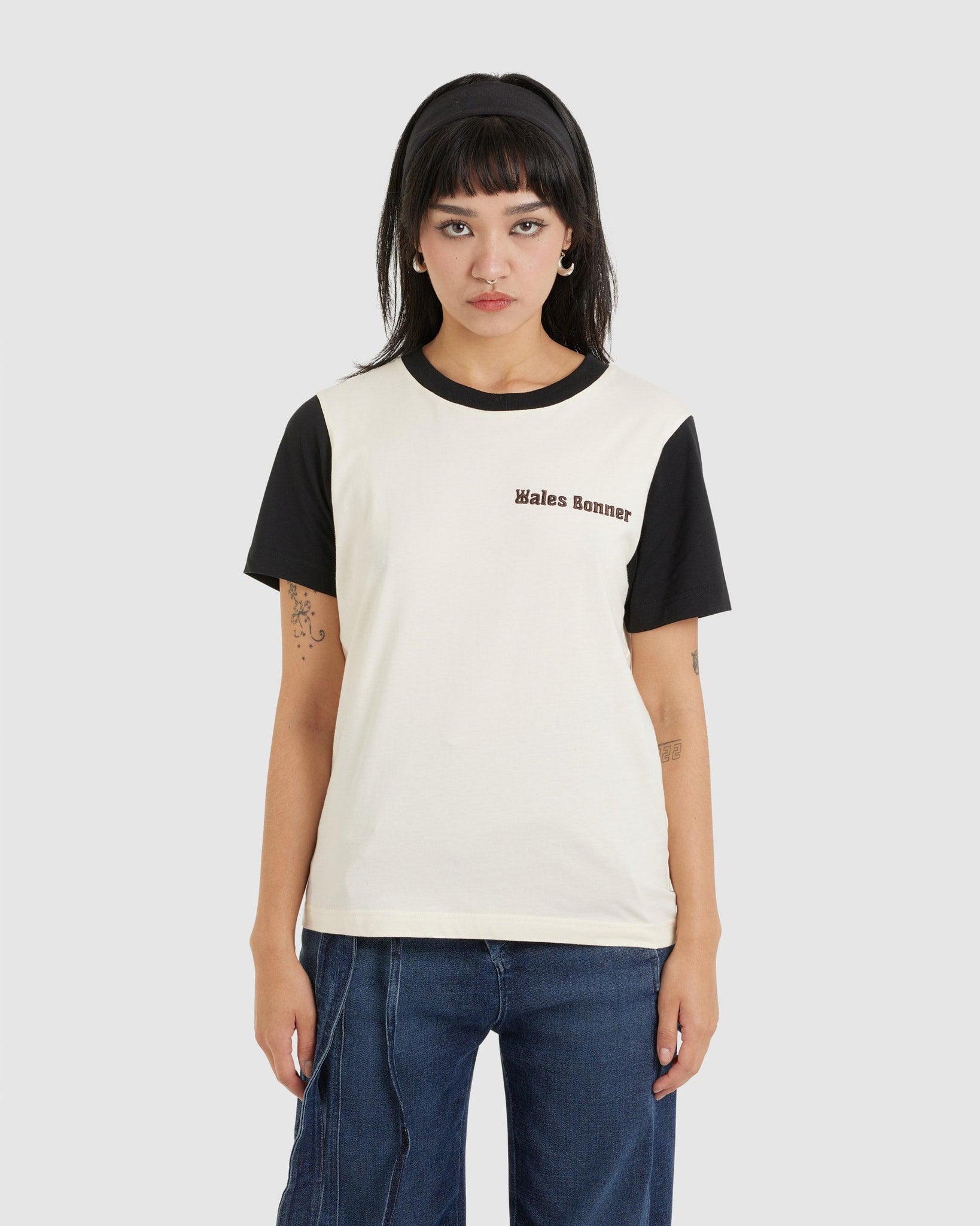 Morning Tee Black/Ivory (W) - {{ collection.title }} - Chinatown Country Club 