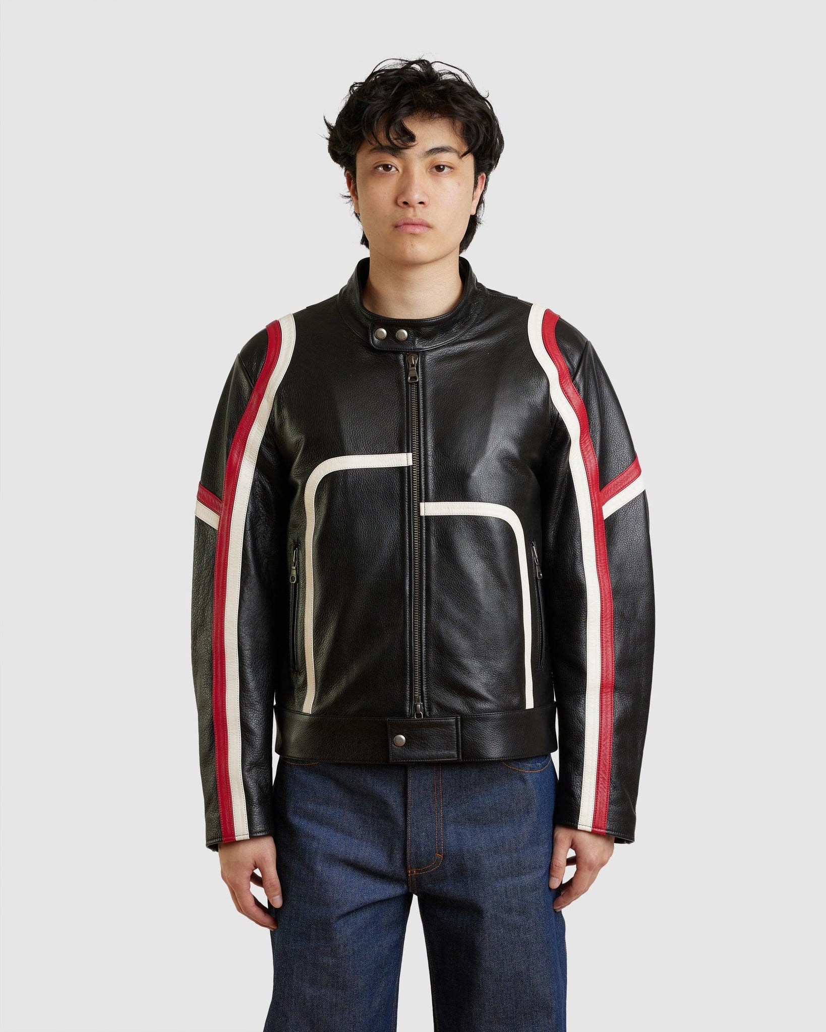 Motorcycle Leather Jacket - {{ collection.title }} - Chinatown Country Club 
