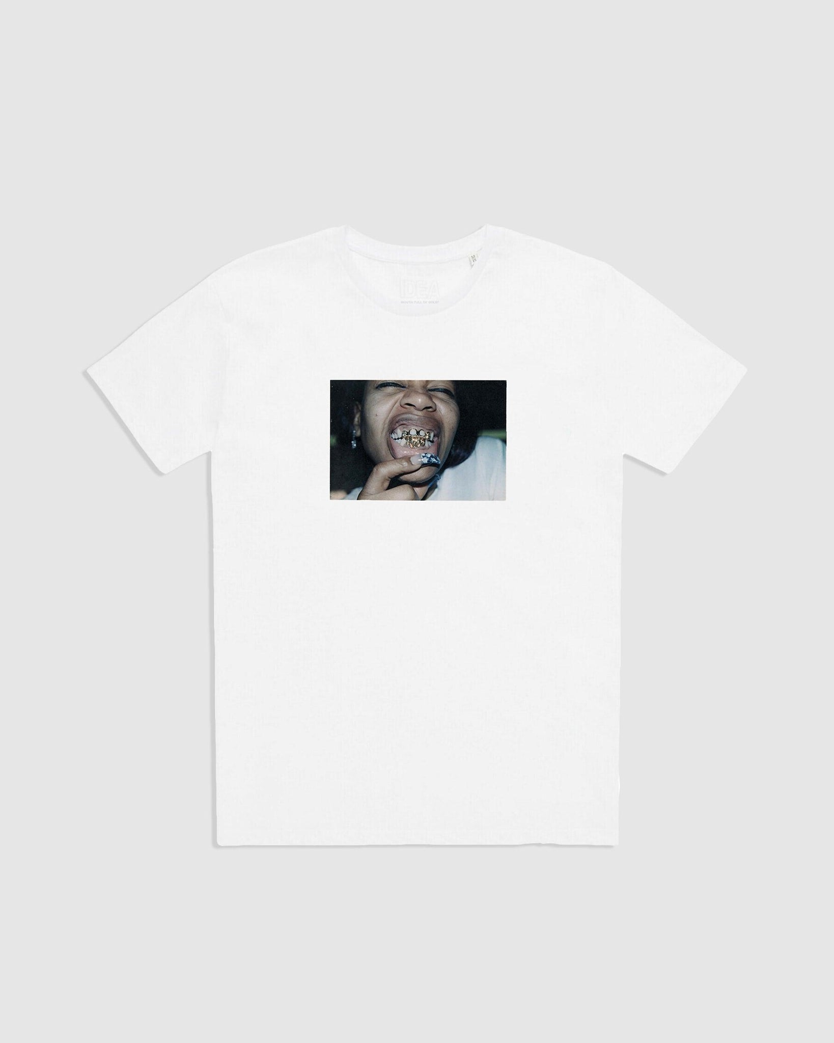 Mouth Full Of Golds White T-Shirt - {{ collection.title }} - Chinatown Country Club 