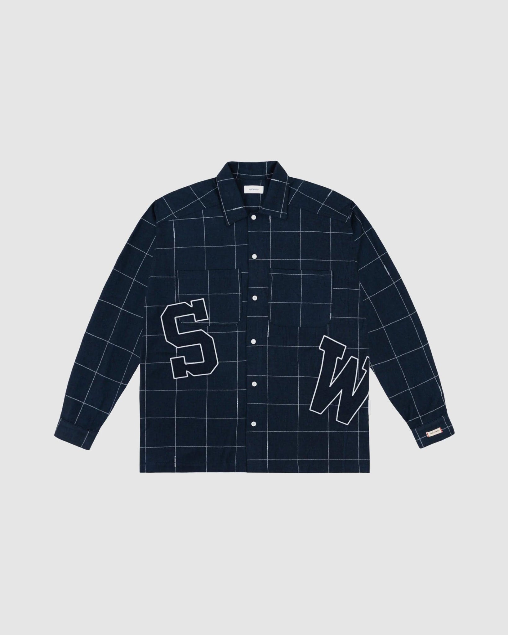 Navy Check Shirt - {{ collection.title }} - Chinatown Country Club 