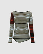 Nora Multi Stripe Bolero Top