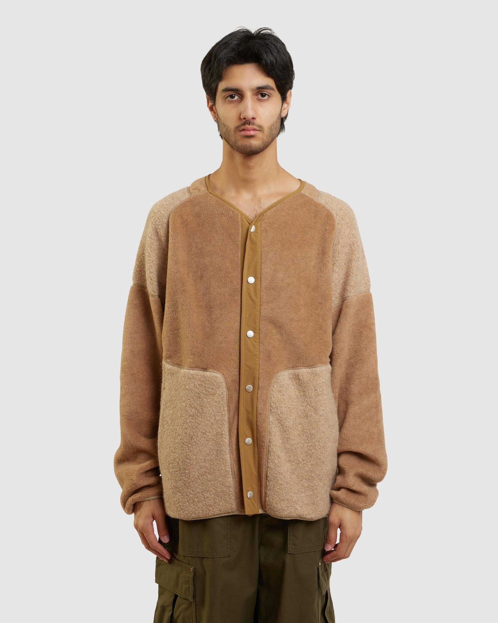 Patchwork Fleece Blouson Jacket - {{ collection.title }} - Chinatown Country Club 