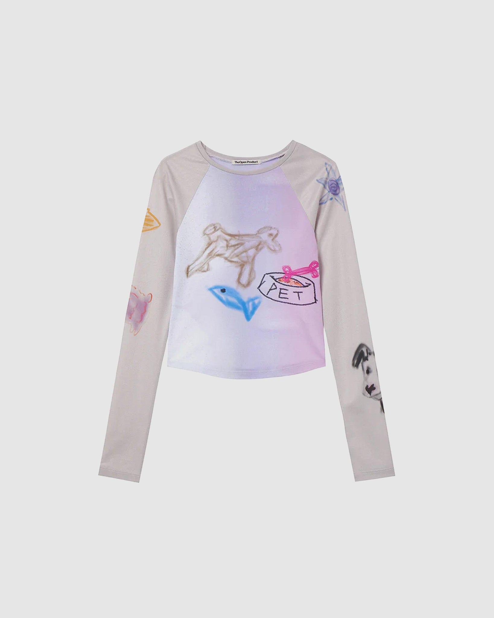 Pet Drawing Raglan Tee - {{ collection.title }} - Chinatown Country Club 