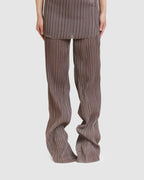 Pleated Mermaid Pants Brown (W) - {{ collection.title }} - Chinatown Country Club 