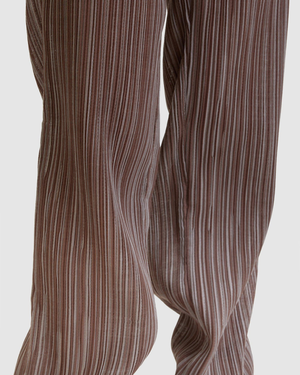 Pleated Mermaid Pants Brown (W) - {{ collection.title }} - Chinatown Country Club 