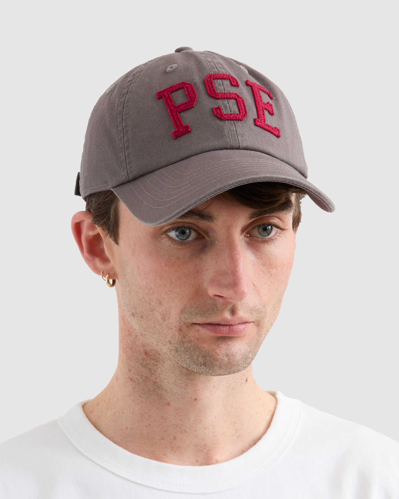 Vintage Lettering Cap Grey/Maroon