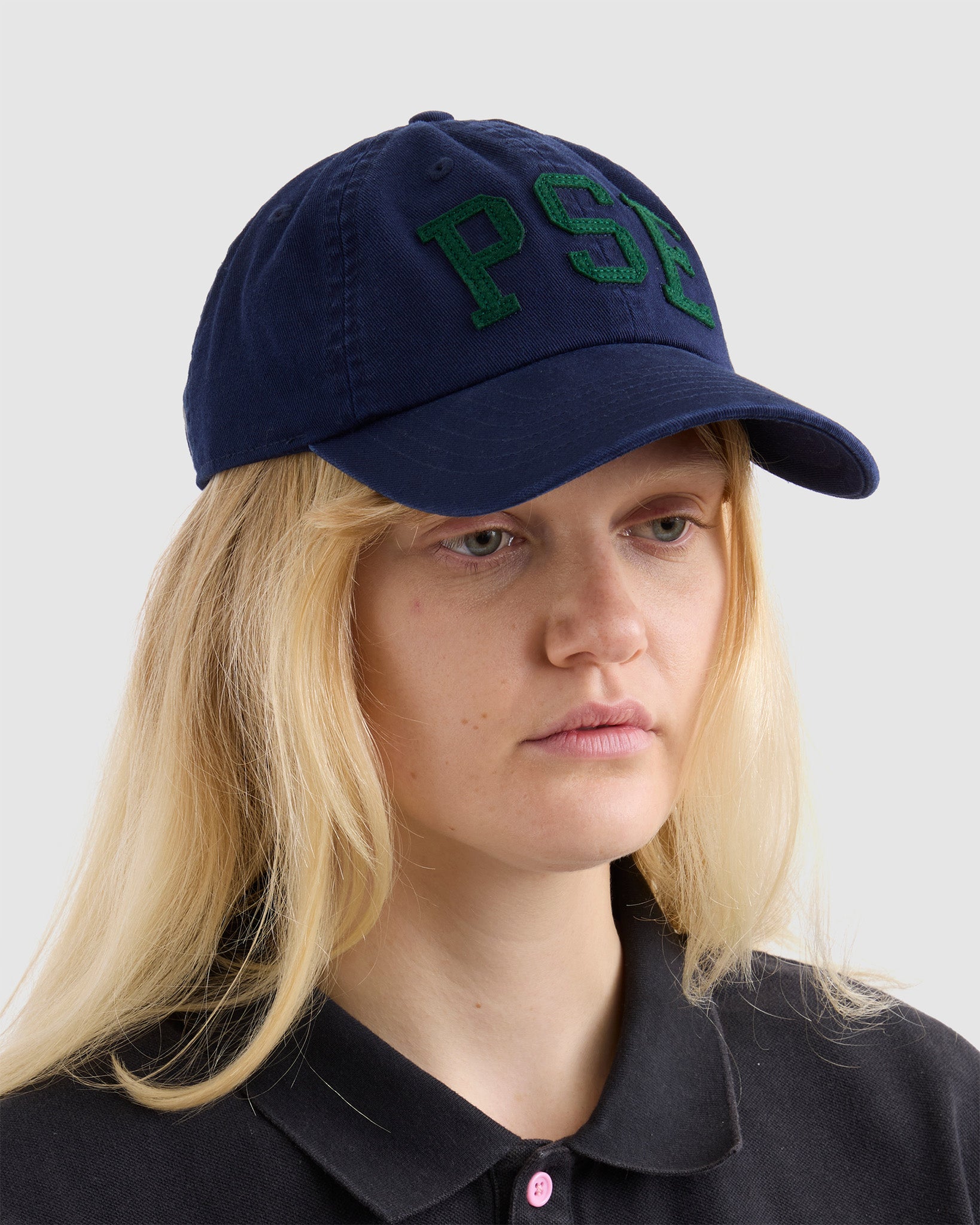 Vintage Lettering Cap Navy/Green
