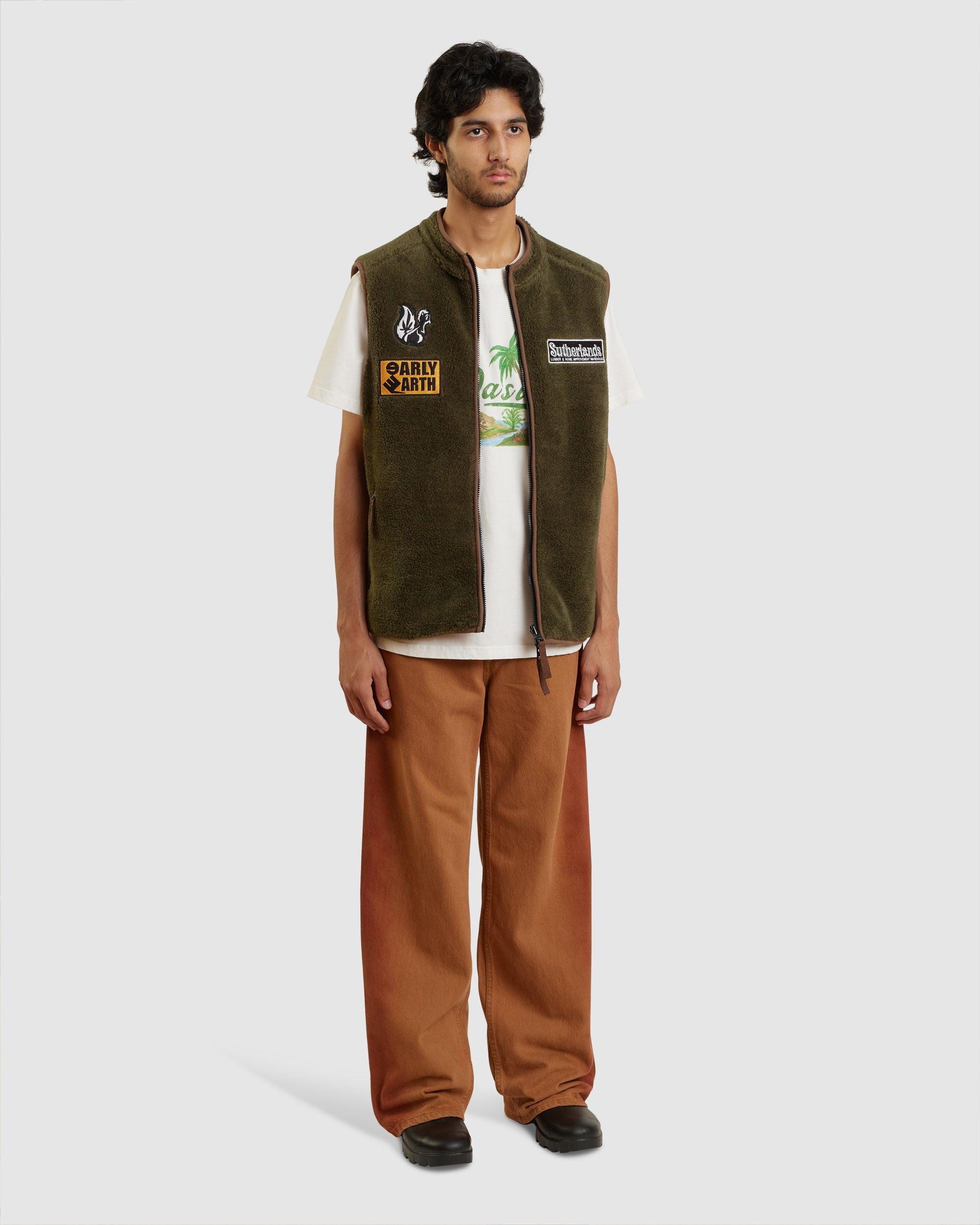 Reversible Polar Fleece Zip Thru Vest - {{ collection.title }} - Chinatown Country Club 