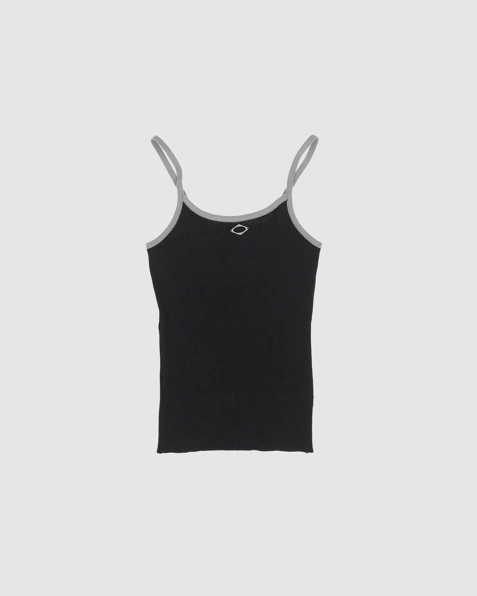 Rhombus Knit Camisole Black - {{ collection.title }} - Chinatown Country Club 