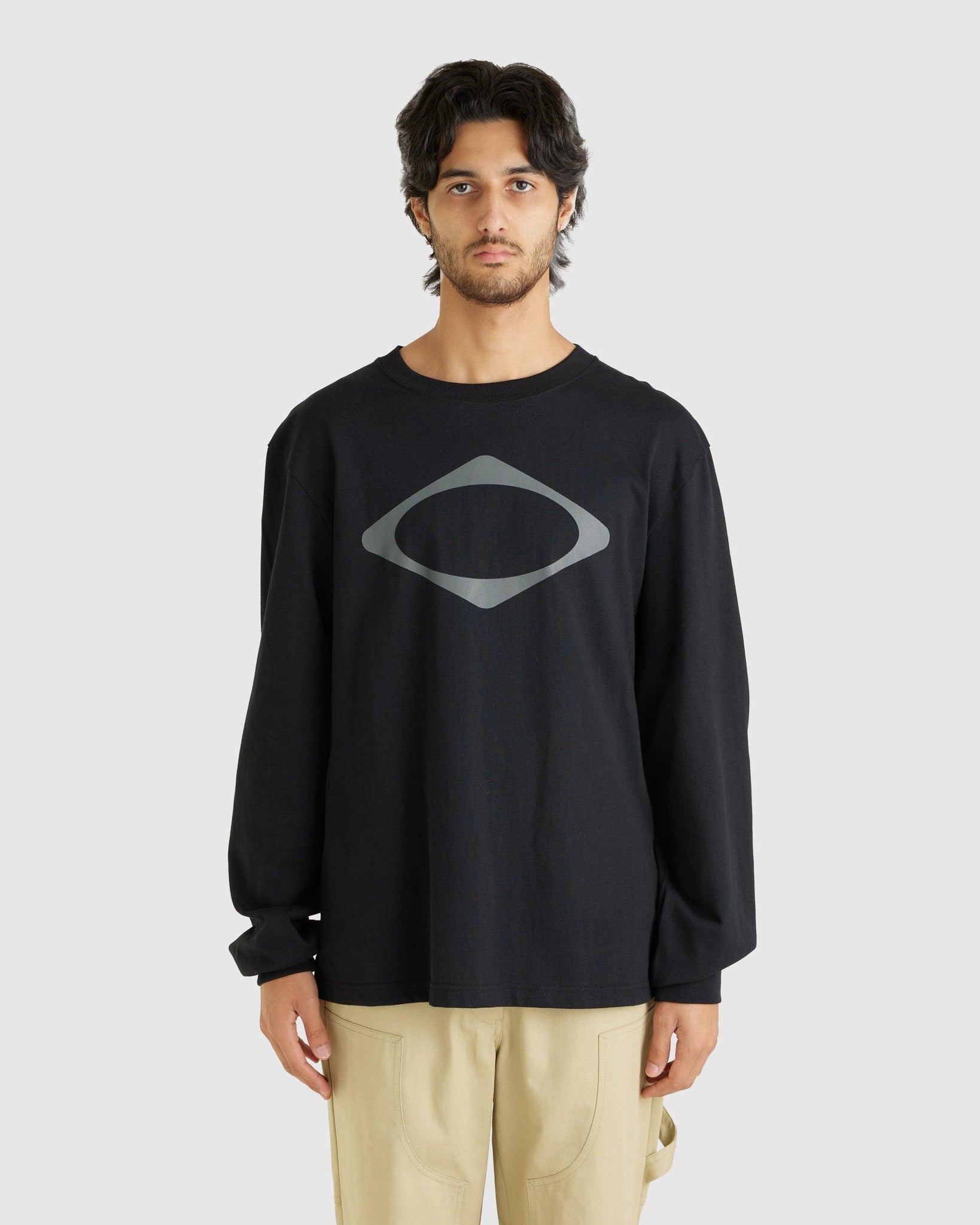 Rhombus Long Sleeve Black - {{ collection.title }} - Chinatown Country Club 