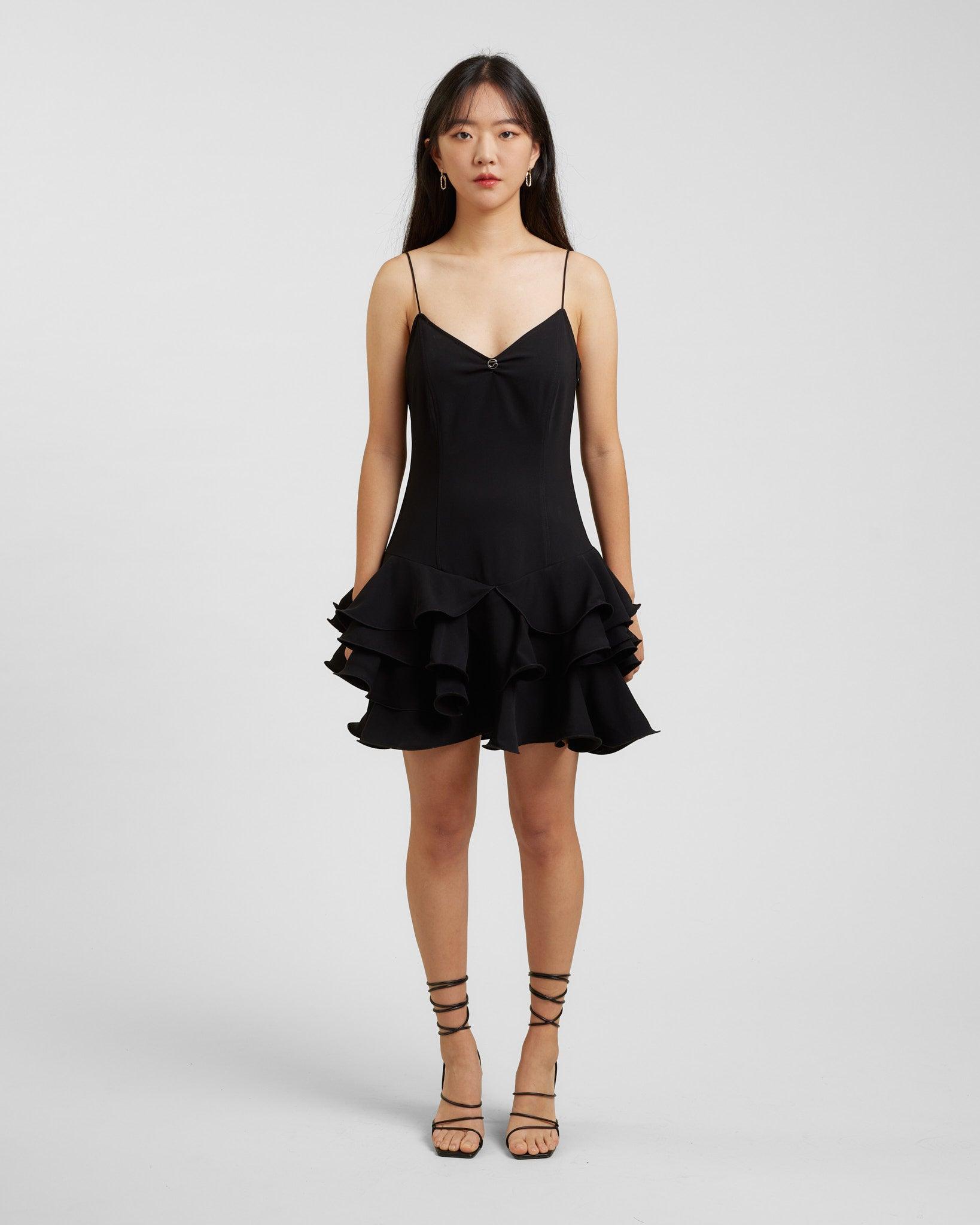Ruffle Mini Dress - {{ collection.title }} - Chinatown Country Club 