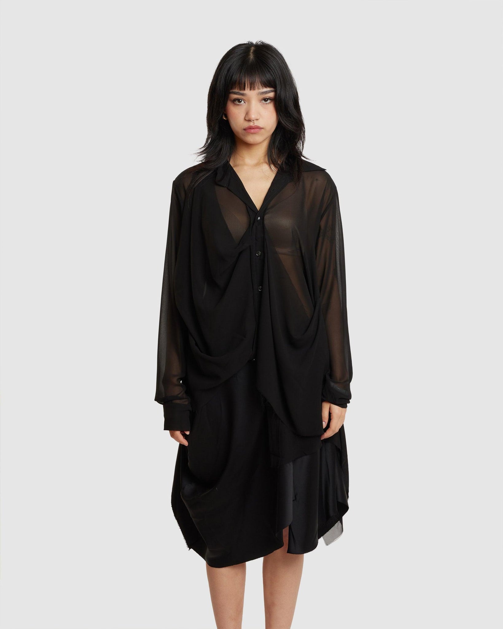 Saggy Draped Pkt Shirt - {{ collection.title }} - Chinatown Country Club 