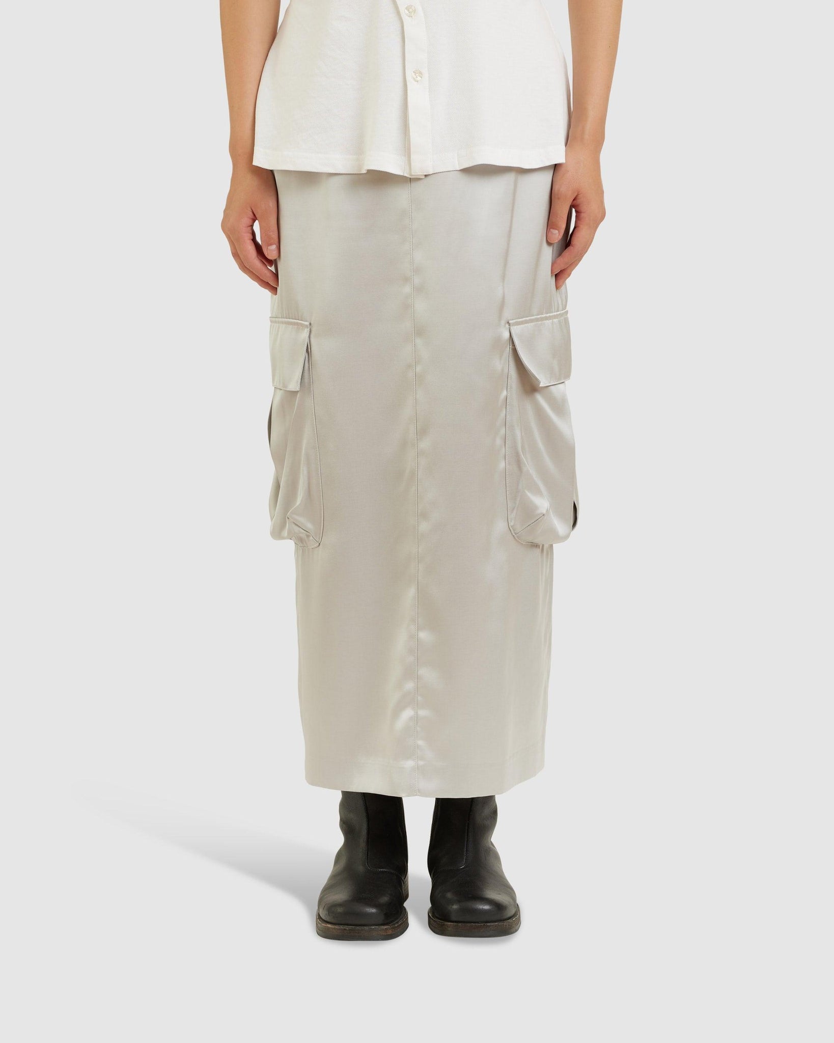 Satin Cargo Skirt - {{ collection.title }} - Chinatown Country Club 