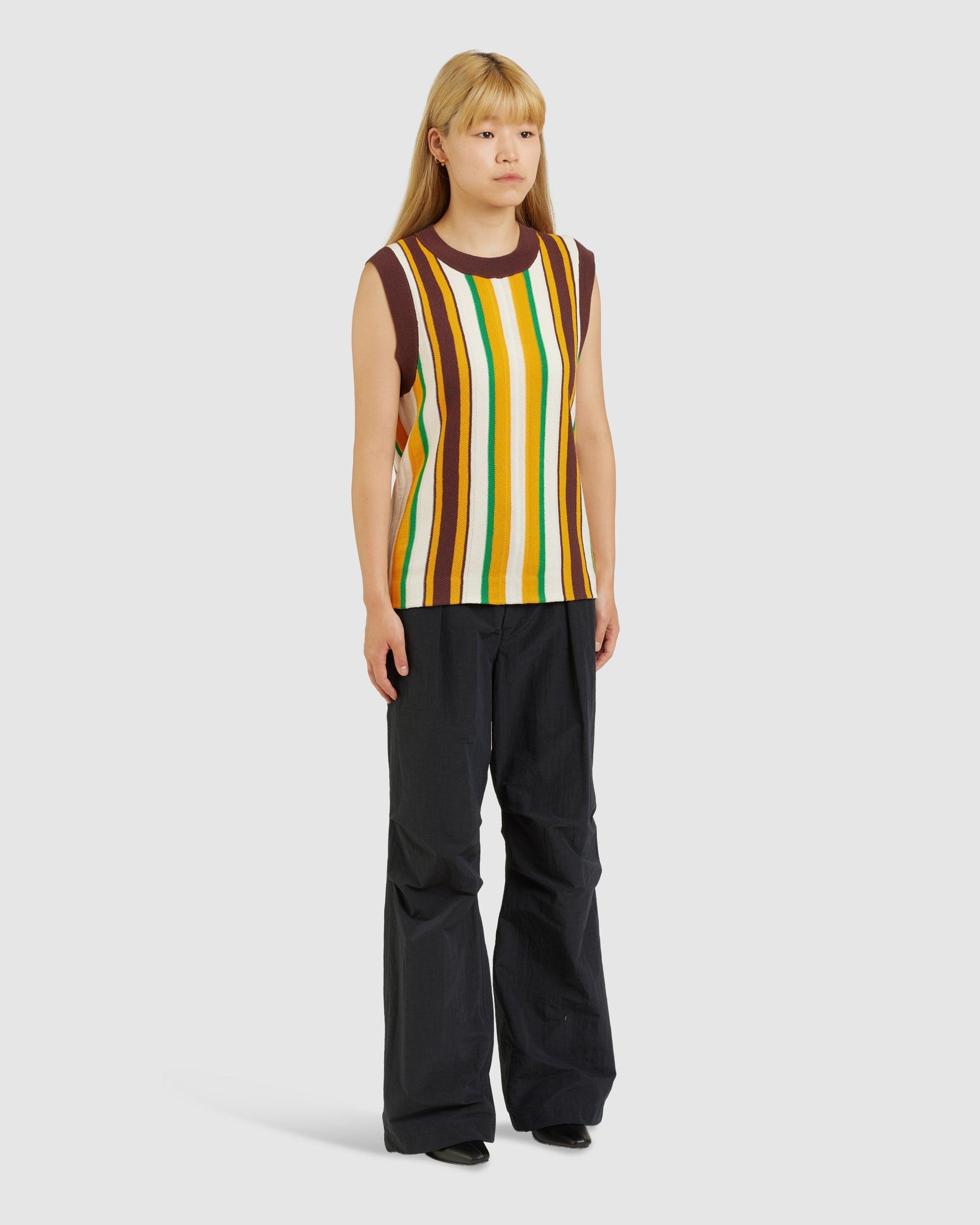 Scale Tank Top Yellow (W) - {{ collection.title }} - Chinatown Country Club 