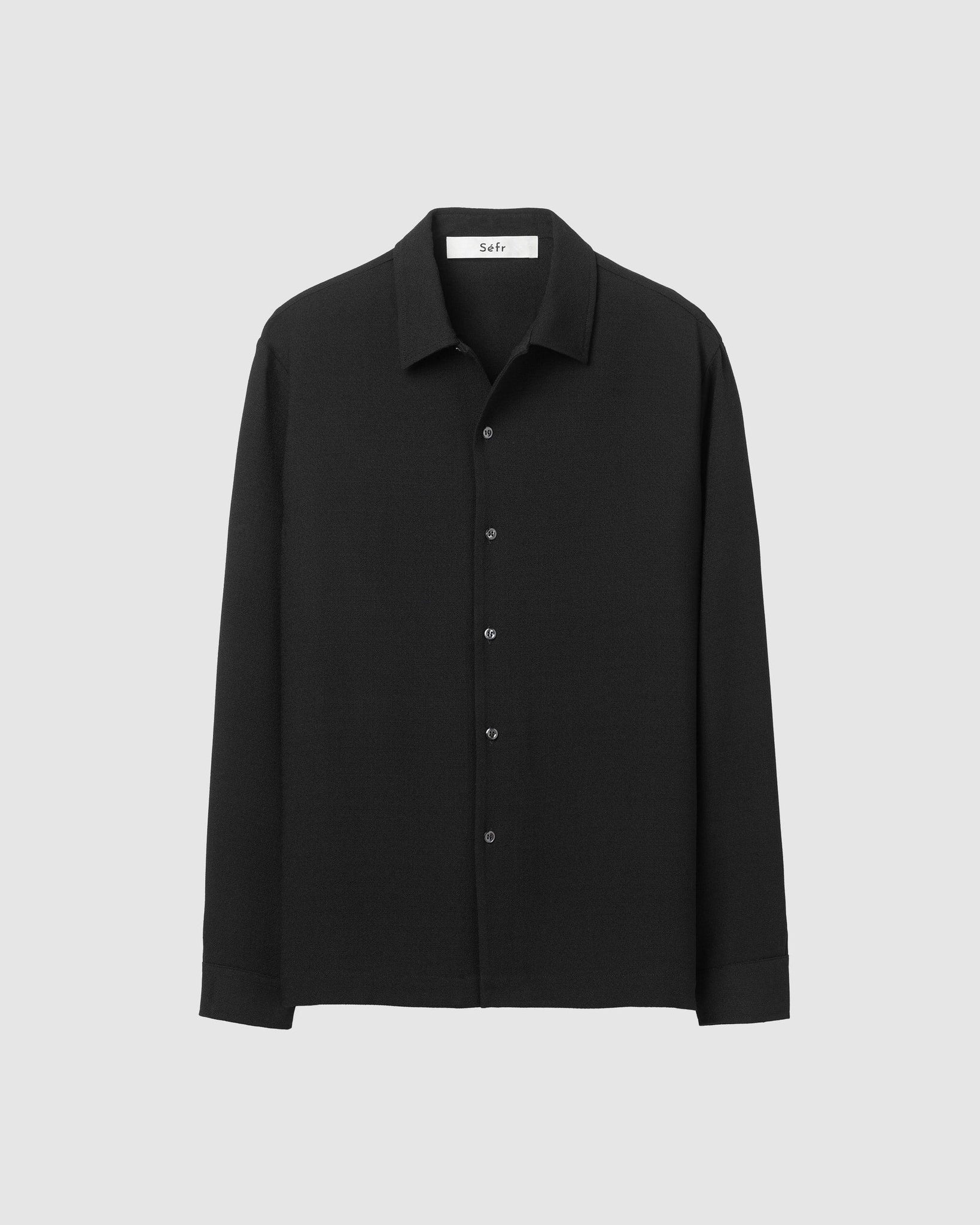 Sense Shirt Black Crepe - {{ collection.title }} - Chinatown Country Club 