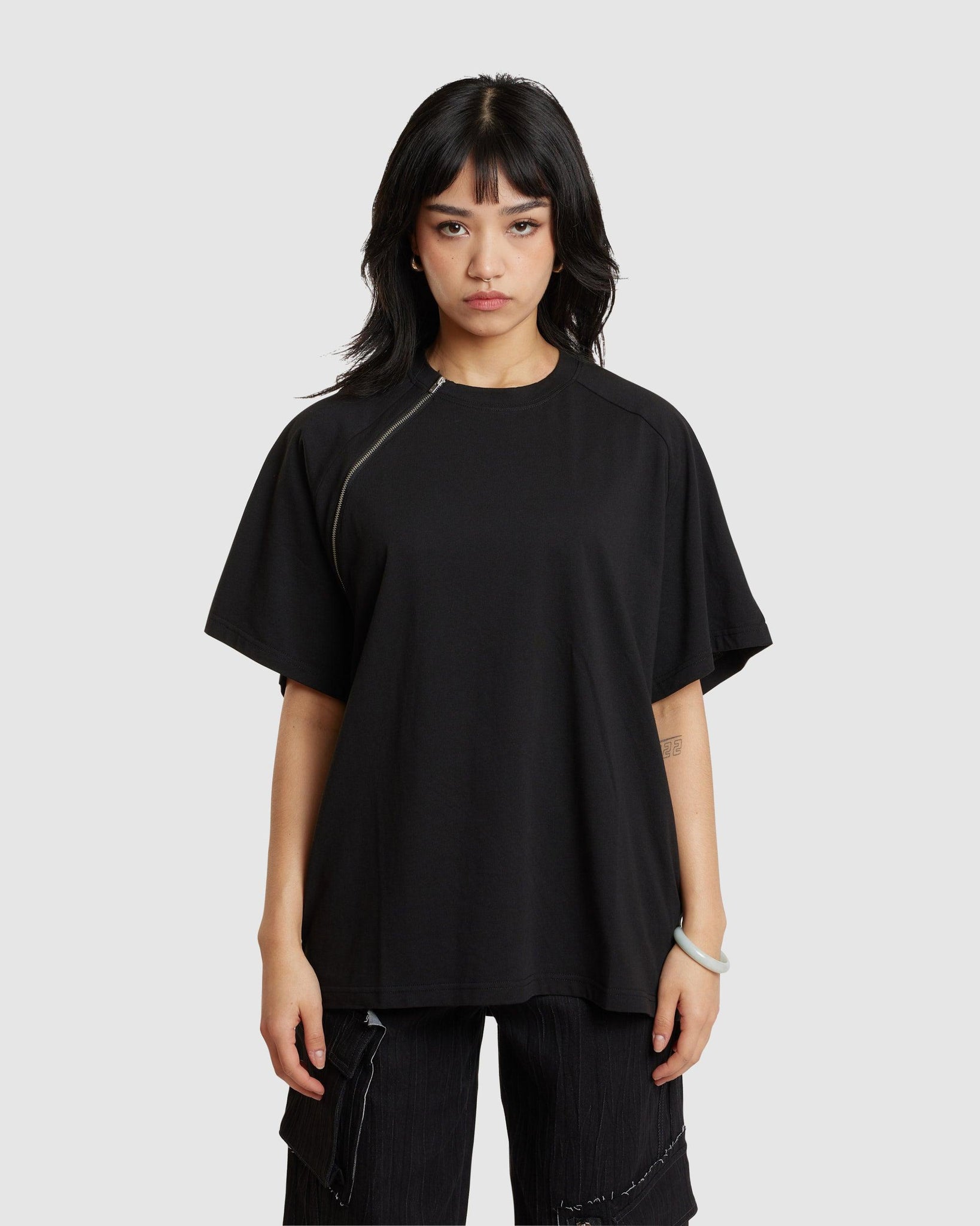 Sequence Zip T-Shirt (W) - {{ collection.title }} - Chinatown Country Club 