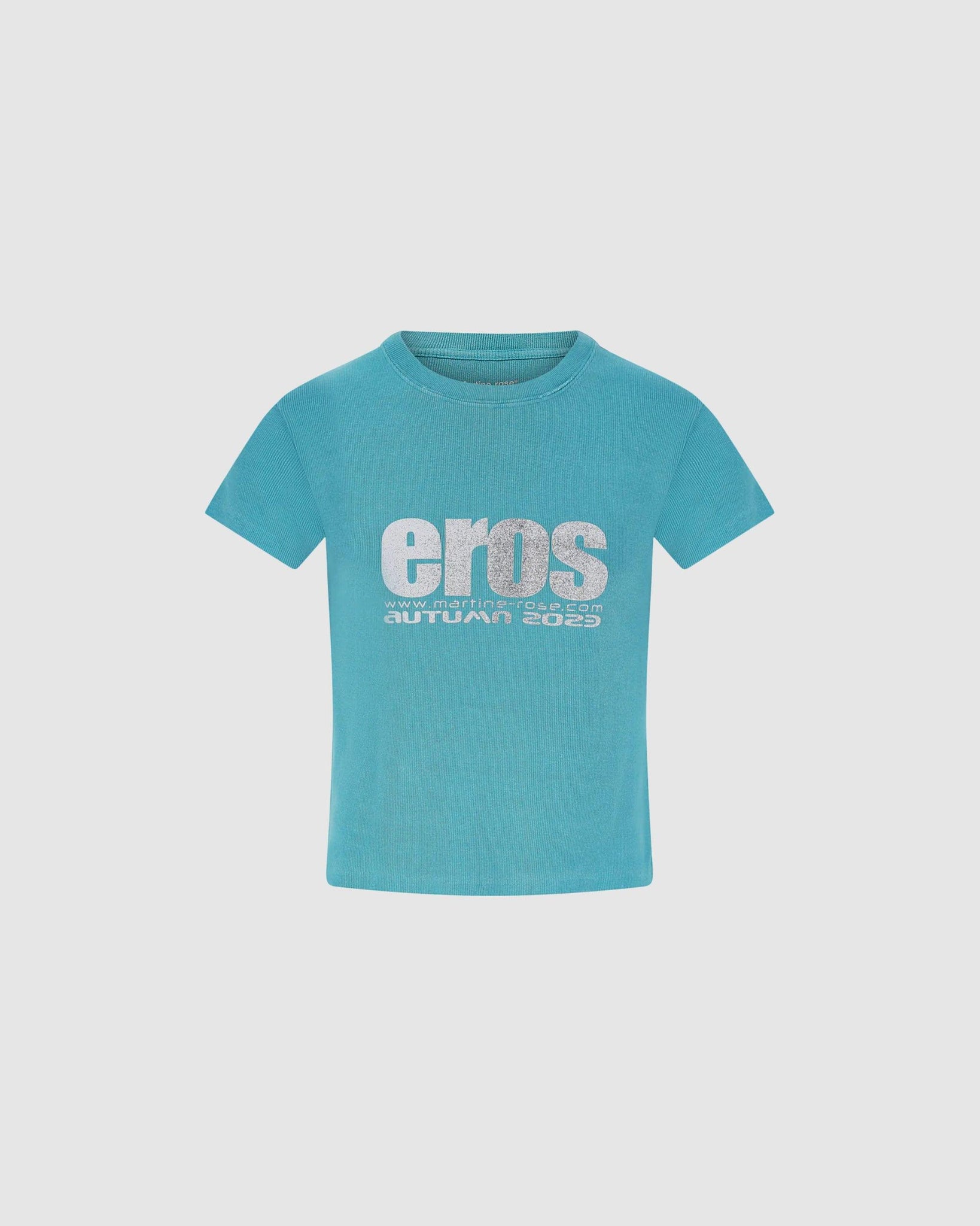 Shrunken T-Shirt Eros Statue Cyan - {{ collection.title }} - Chinatown Country Club 