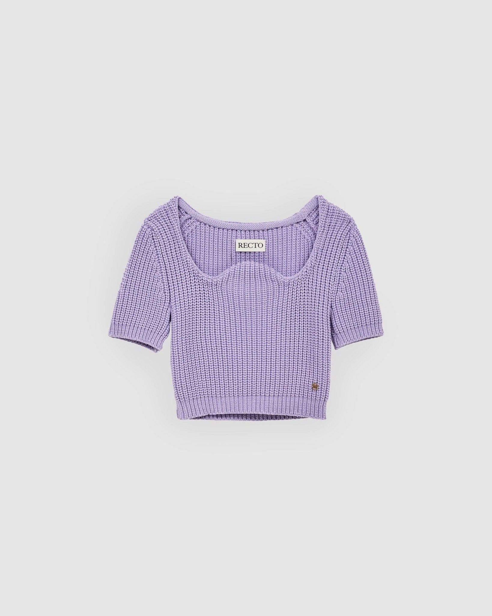 Signature Scoop Neck Chunky Knit Lilac - {{ collection.title }} - Chinatown Country Club 