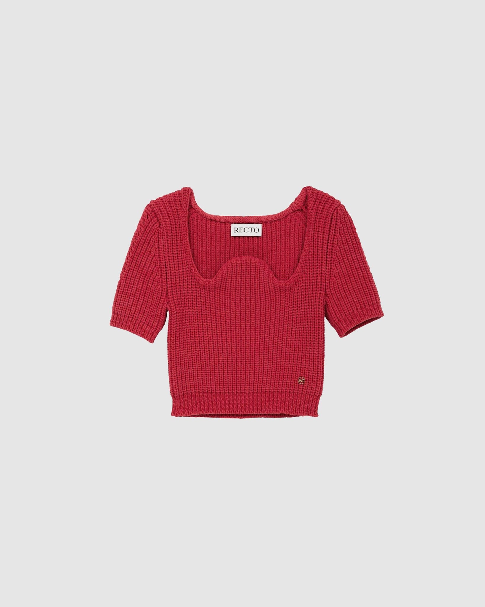 Signature Scoop Neck Chunky Knit Red - {{ collection.title }} - Chinatown Country Club 