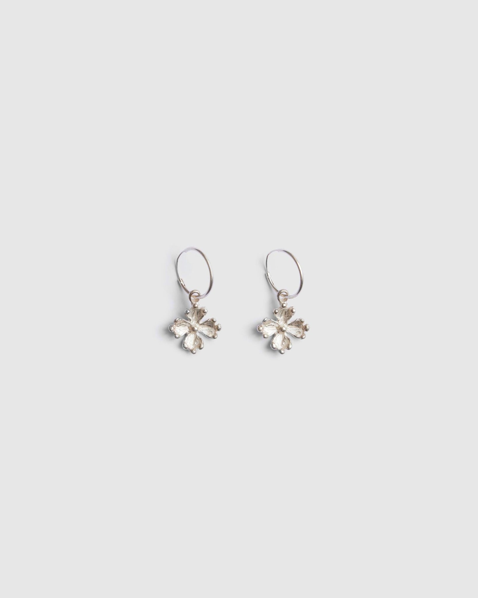 Silver Clover Hoops - {{ collection.title }} - Chinatown Country Club 