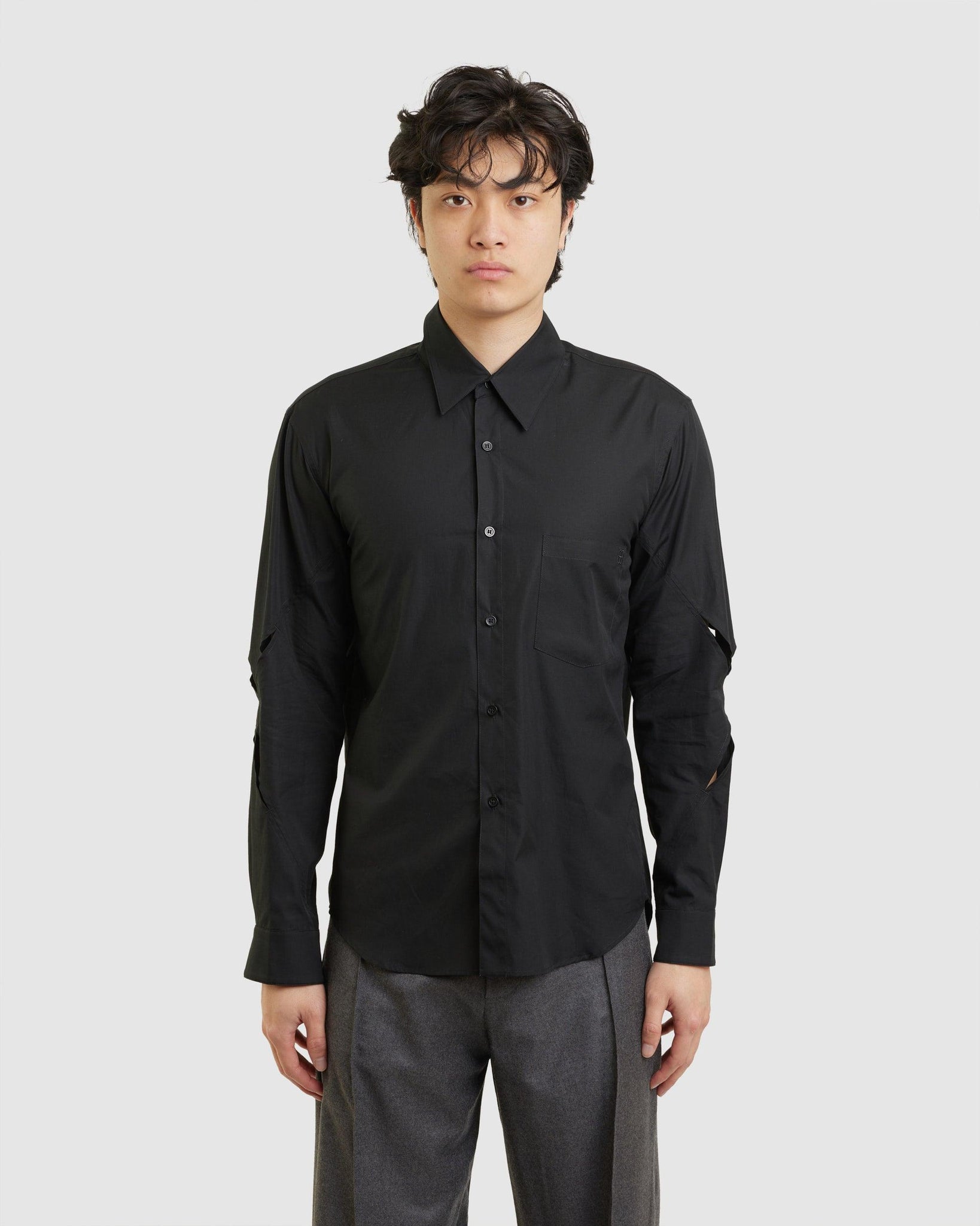 Slash Monogram Shirt Black - {{ collection.title }} - Chinatown Country Club 