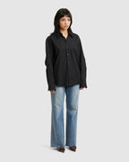 Slash Monogram Shirt Black (W) - {{ collection.title }} - Chinatown Country Club 