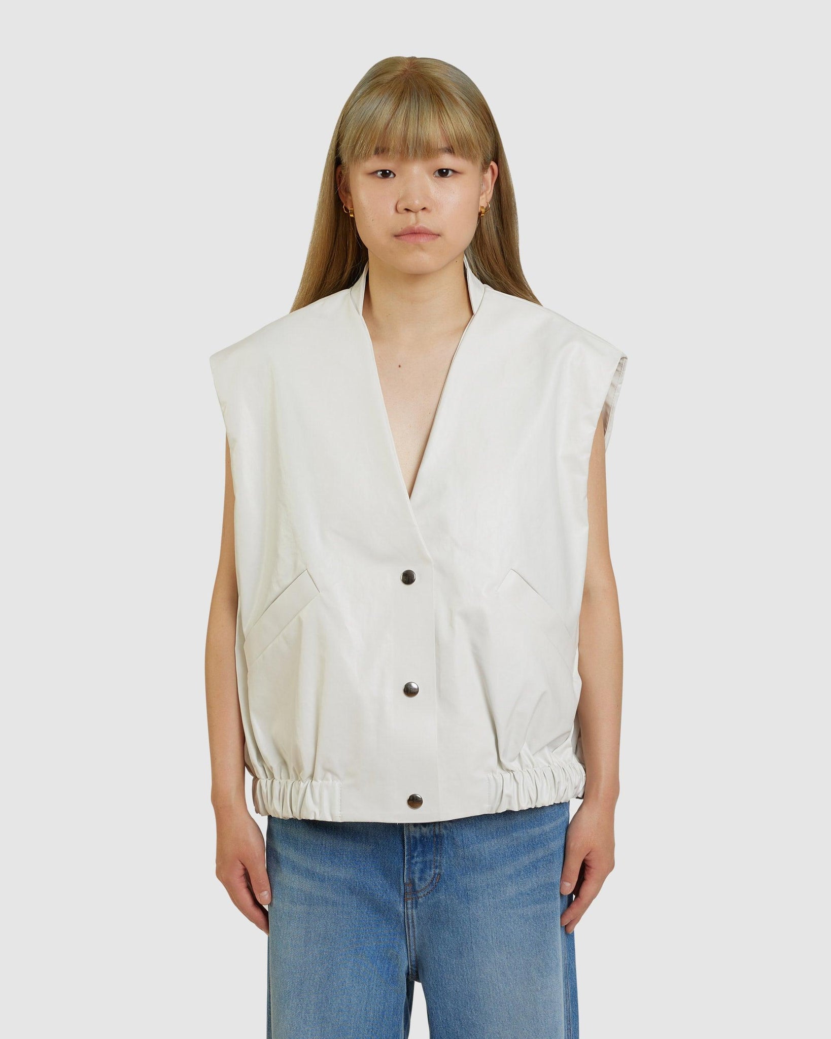 Sleeveless Bomber (W) - {{ collection.title }} - Chinatown Country Club 