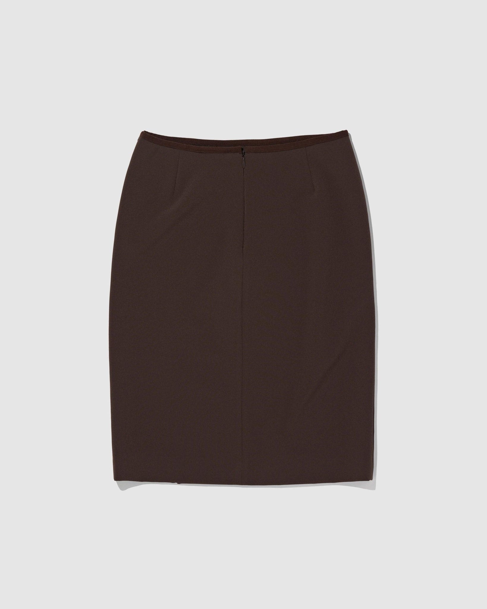 Slit Midi Skirt Brown - {{ collection.title }} - Chinatown Country Club 