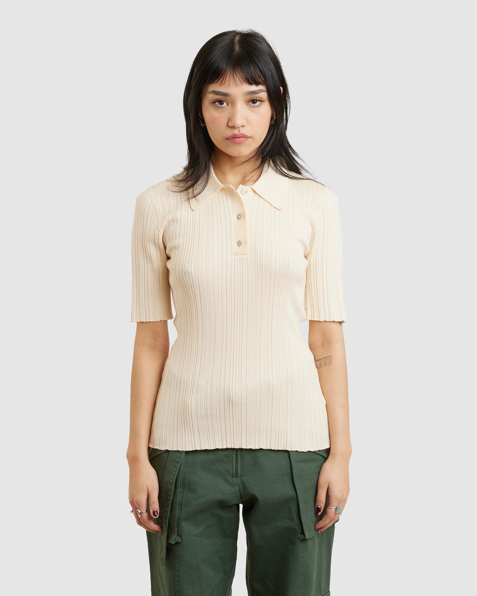 Smooth Knit Top Light Yellow - {{ collection.title }} - Chinatown Country Club 
