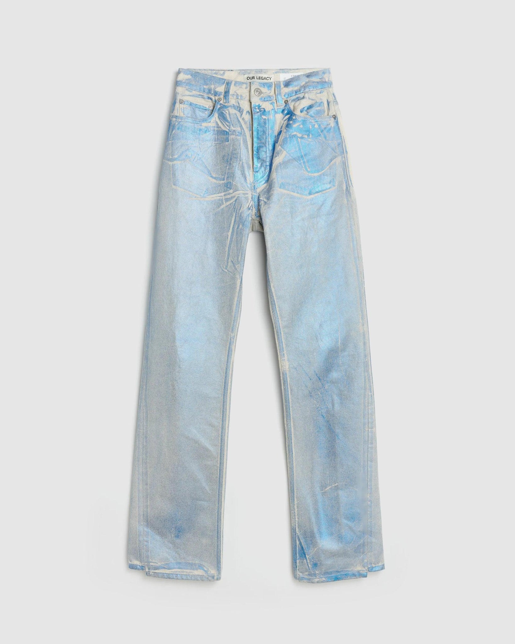 Spiral Cut Blue Foil Denim - {{ collection.title }} - Chinatown Country Club 