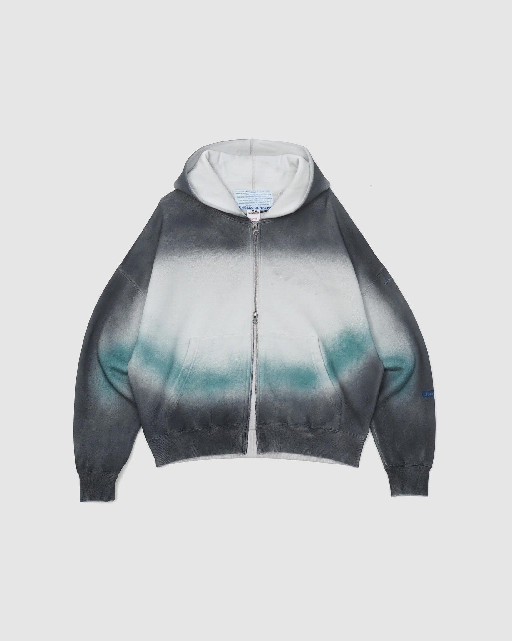 Spray Dyed Zip Thru Hoodie - {{ collection.title }} - Chinatown Country Club 
