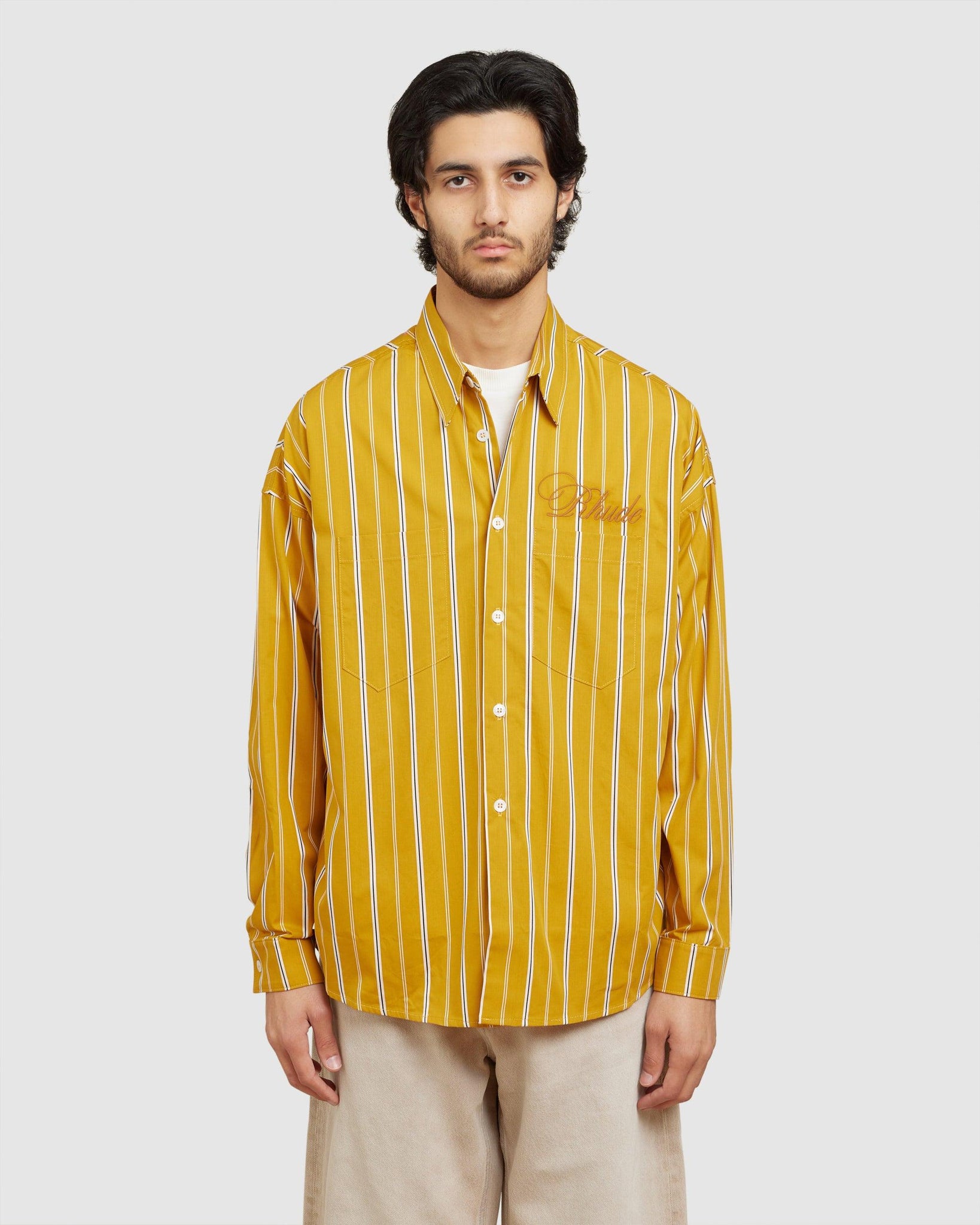Striped Long Sleeve Shirt - {{ collection.title }} - Chinatown Country Club 