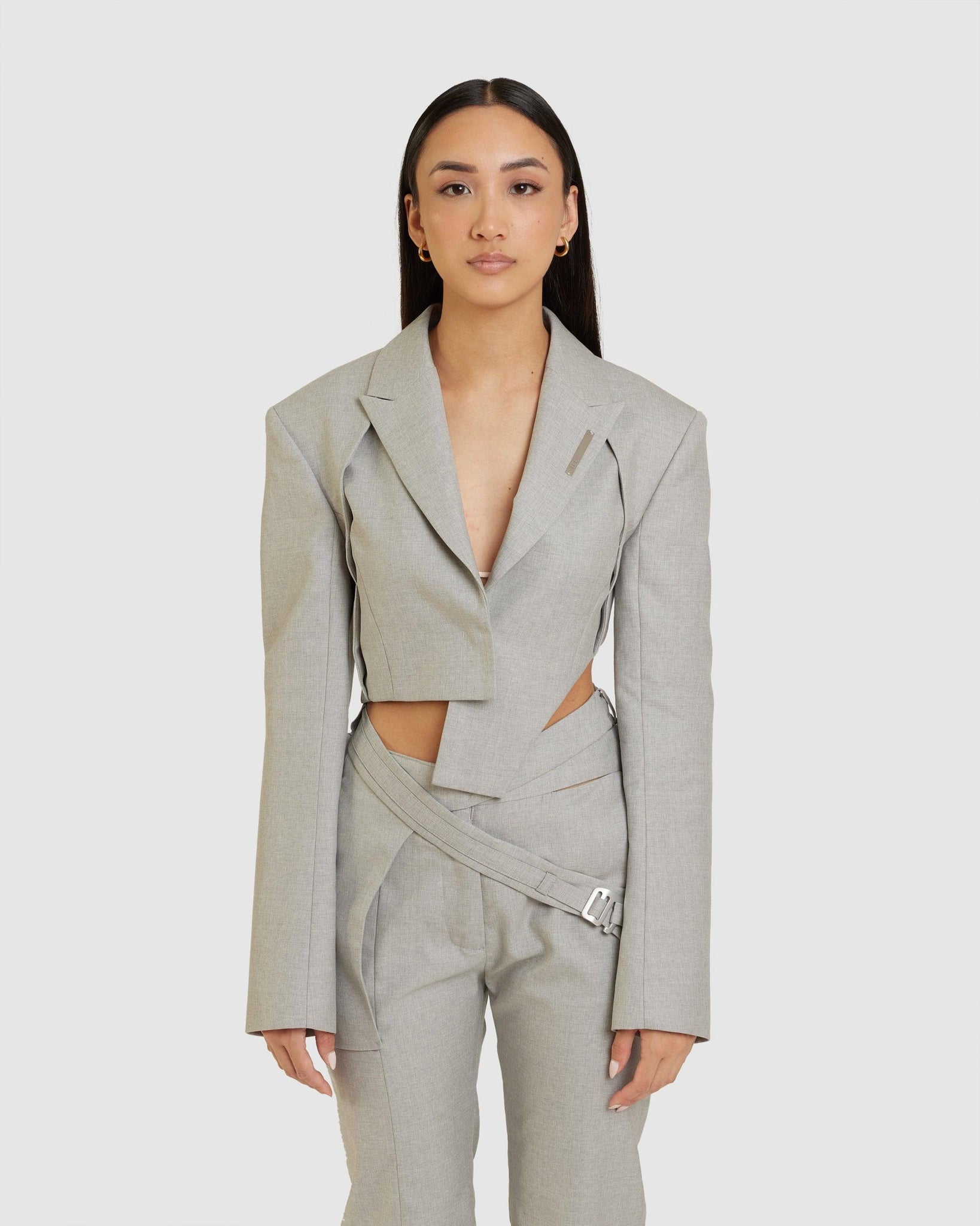 Tailored Cropped Blazer - {{ collection.title }} - Chinatown Country Club 