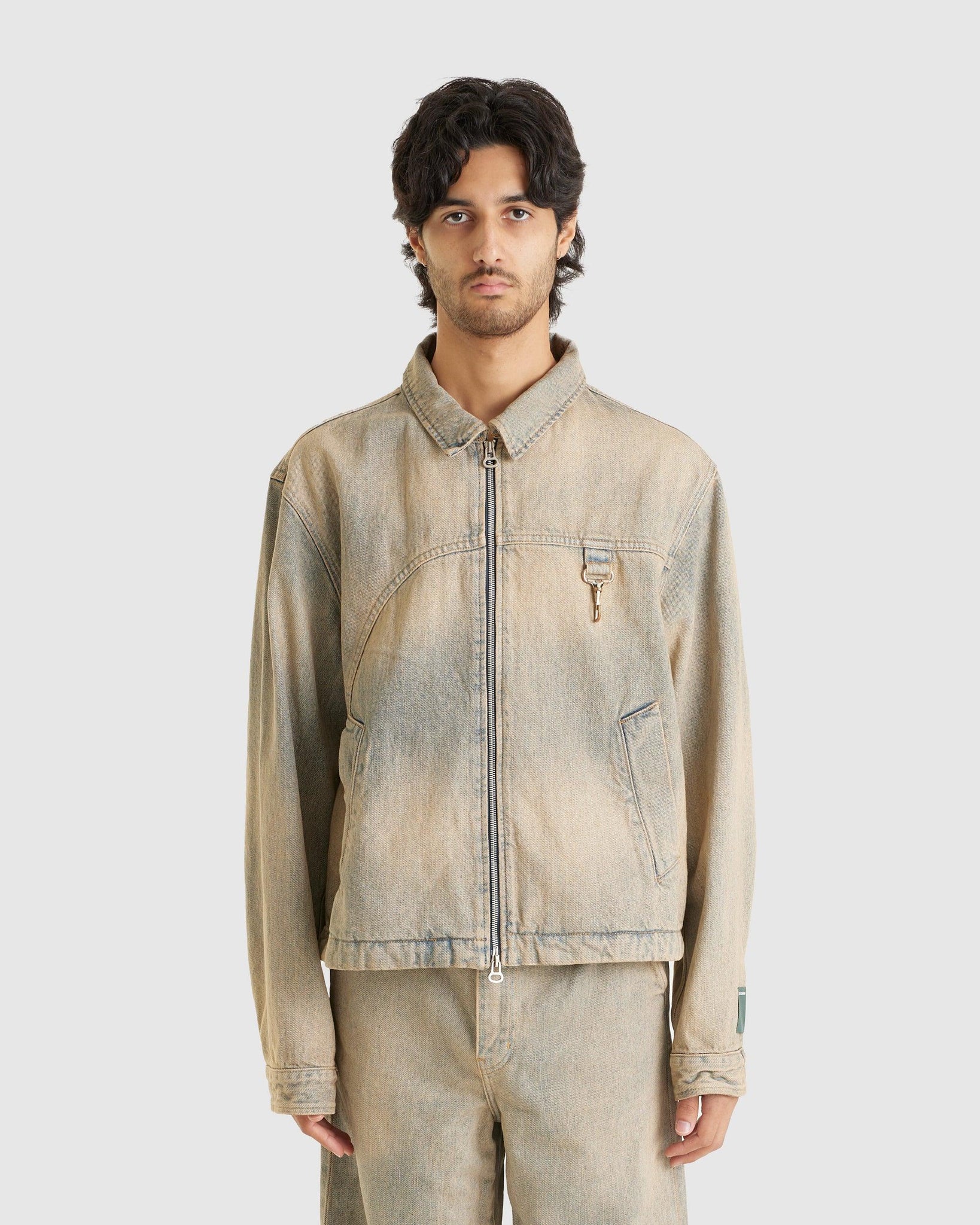 Washed Denim Work Jacket - {{ collection.title }} - Chinatown Country Club 
